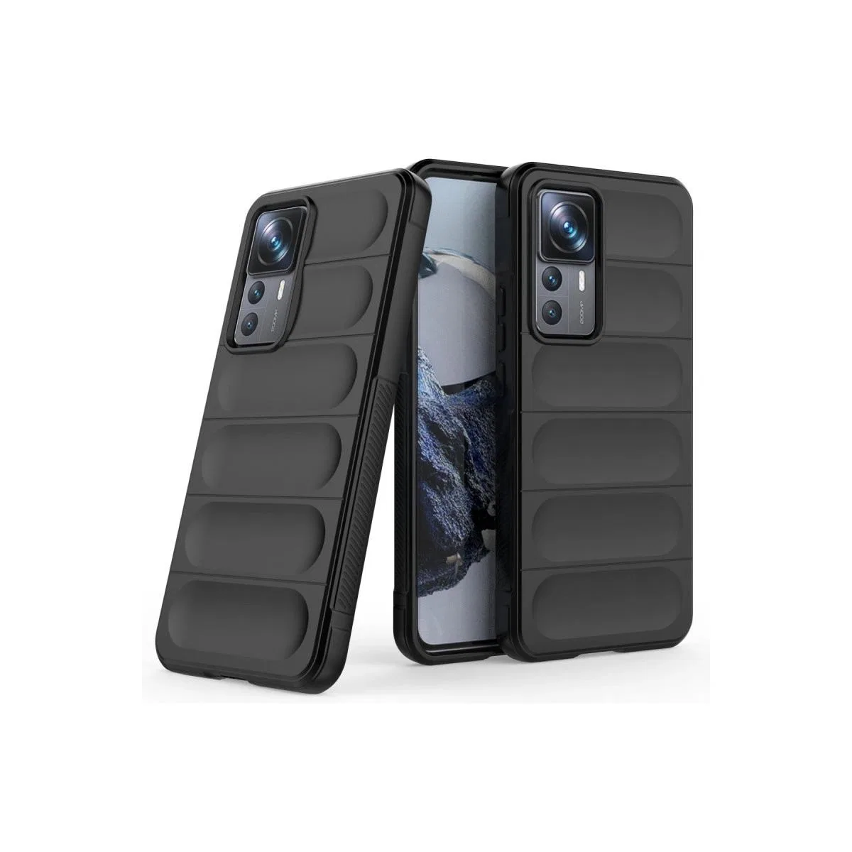 Xiaomi Mi 12t Pro Kılıf Optimum Silikon - Siyah görsel 2