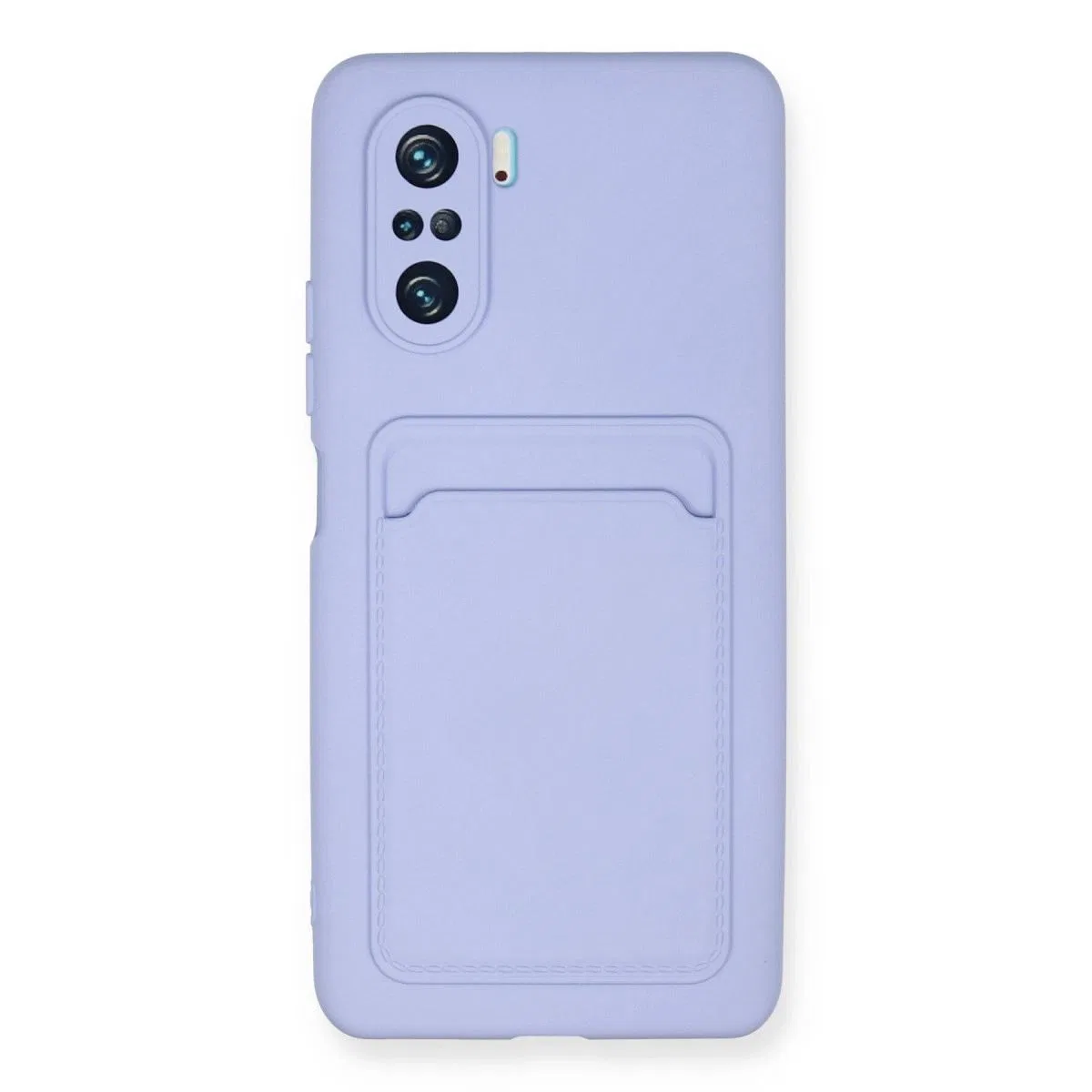 Xiaomi Mi 11i Kılıf Kelvin Kartvizitli Silikon - Lila