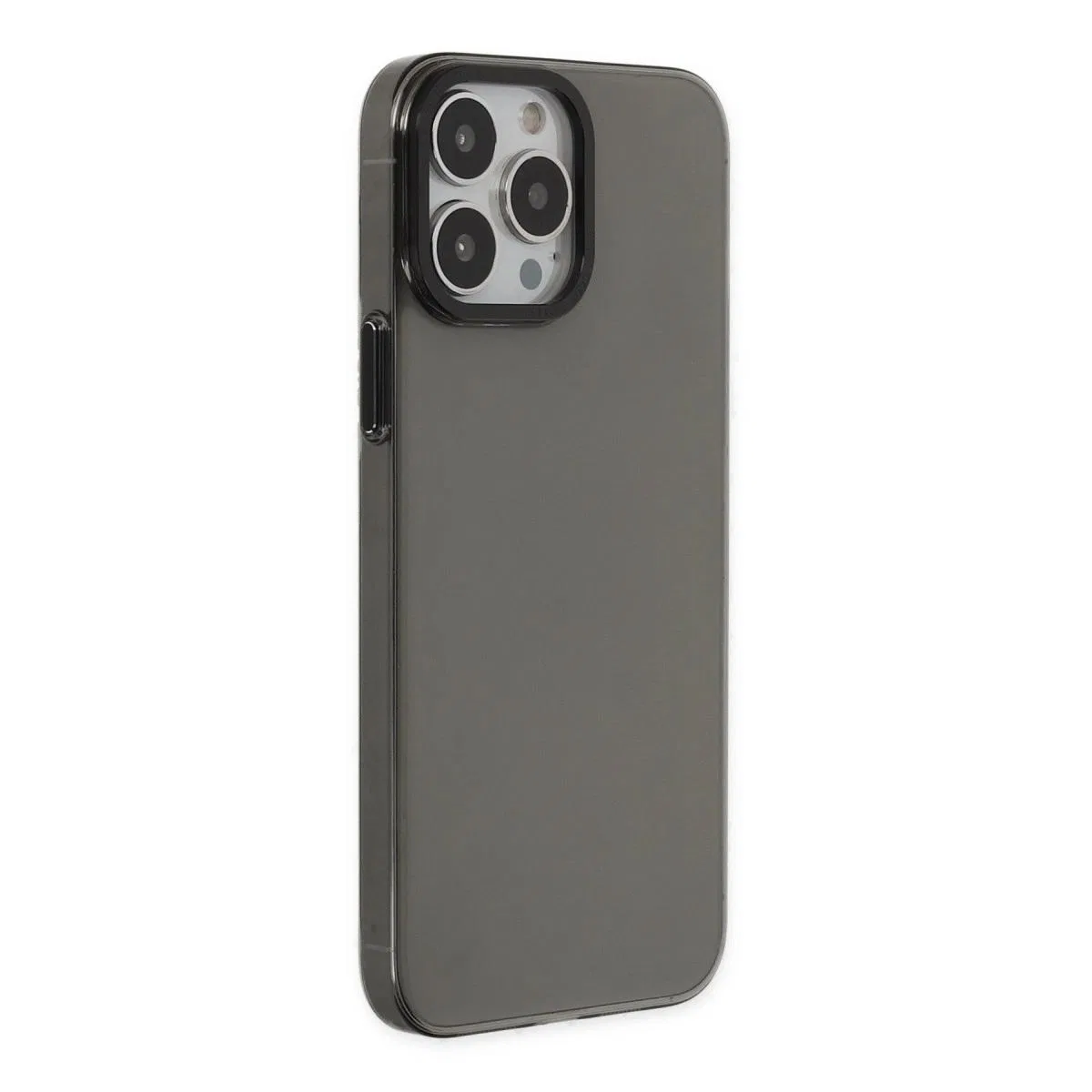 Apple İphone 13 Pro Max Kılıf Anka Pc Sert Metal Kapak - Siyah görsel 2