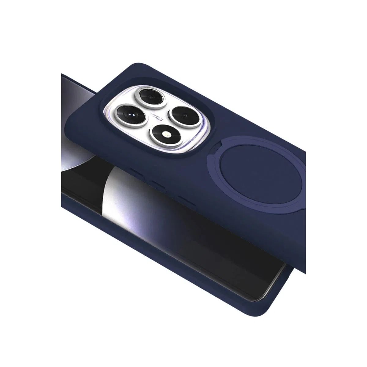 Xiaomi Redmi Note 14 Pro 4g Regal Magsafe Standlı Kapak - Lacivert görsel 4