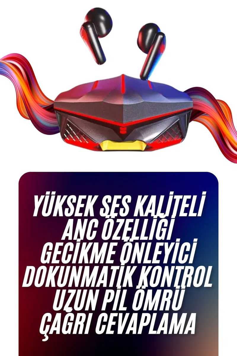 Bluetooth Kulaklık HD Ses Kaliteli Işıklı Metal Kasa Ios Android Uyumlu Mikrofonlu Yeni Nesil görsel 2