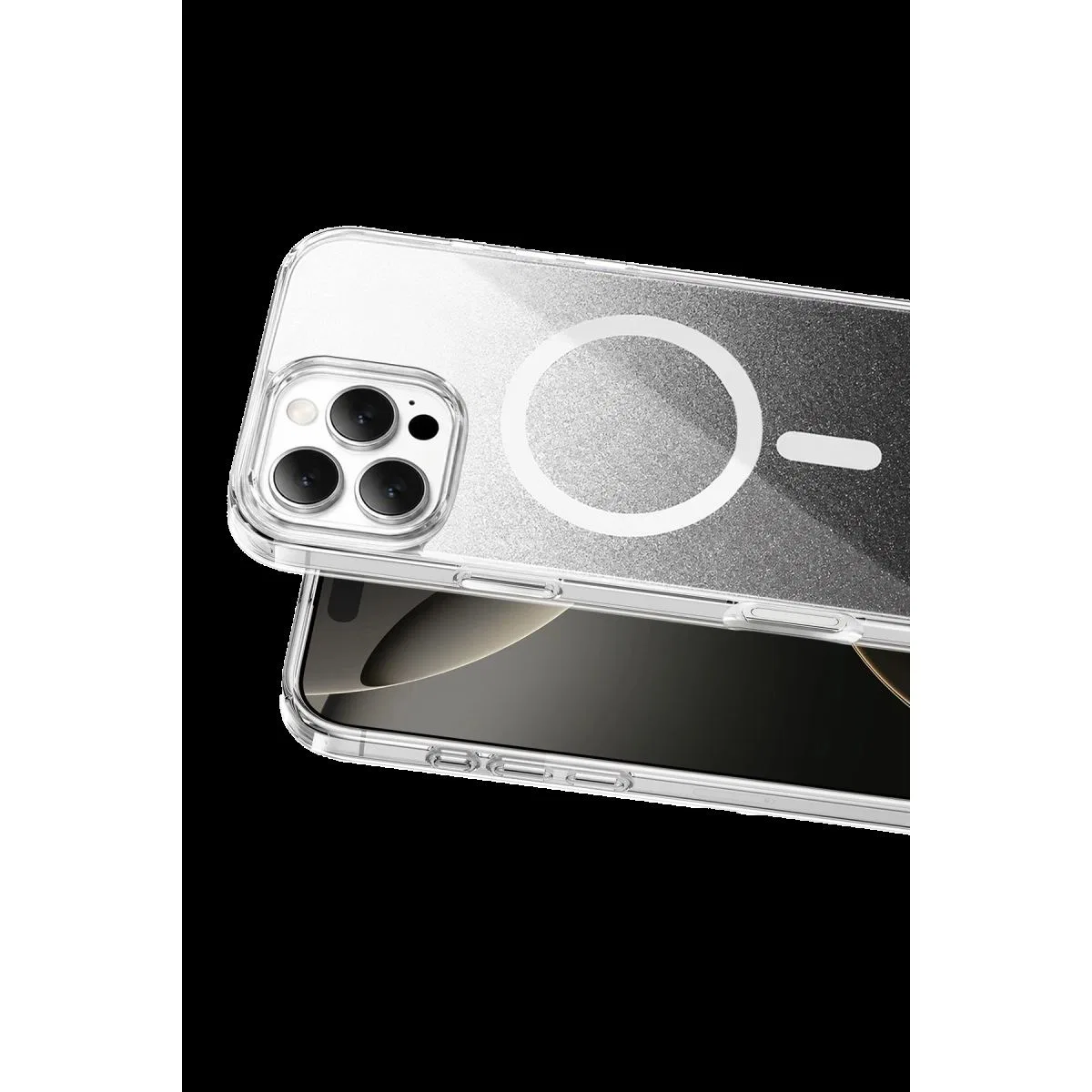 Onegif Apple İphone 16 Pro Max Sora Simli Magsafe Kapak - Siyah görsel 2