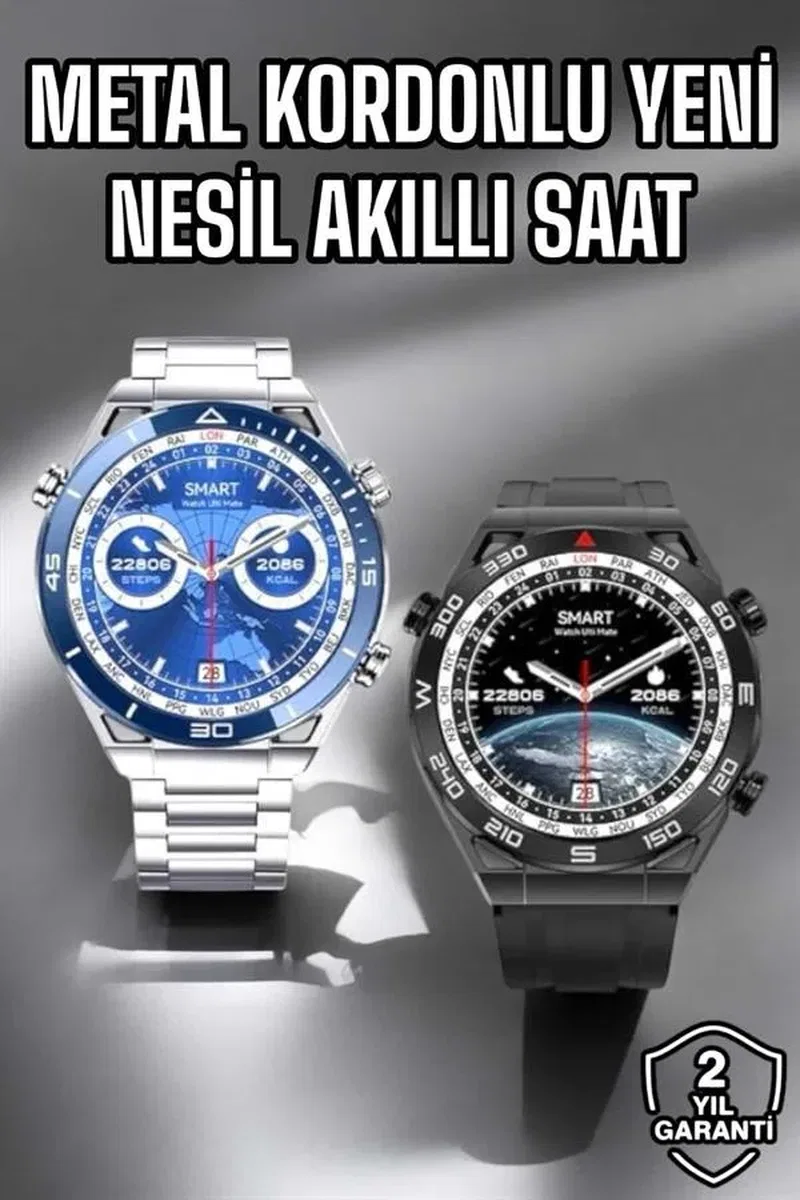 Akıllı Saat 2024 Model Arama Cevaplayan Uyku ve Sağlık Takibi görsel 2