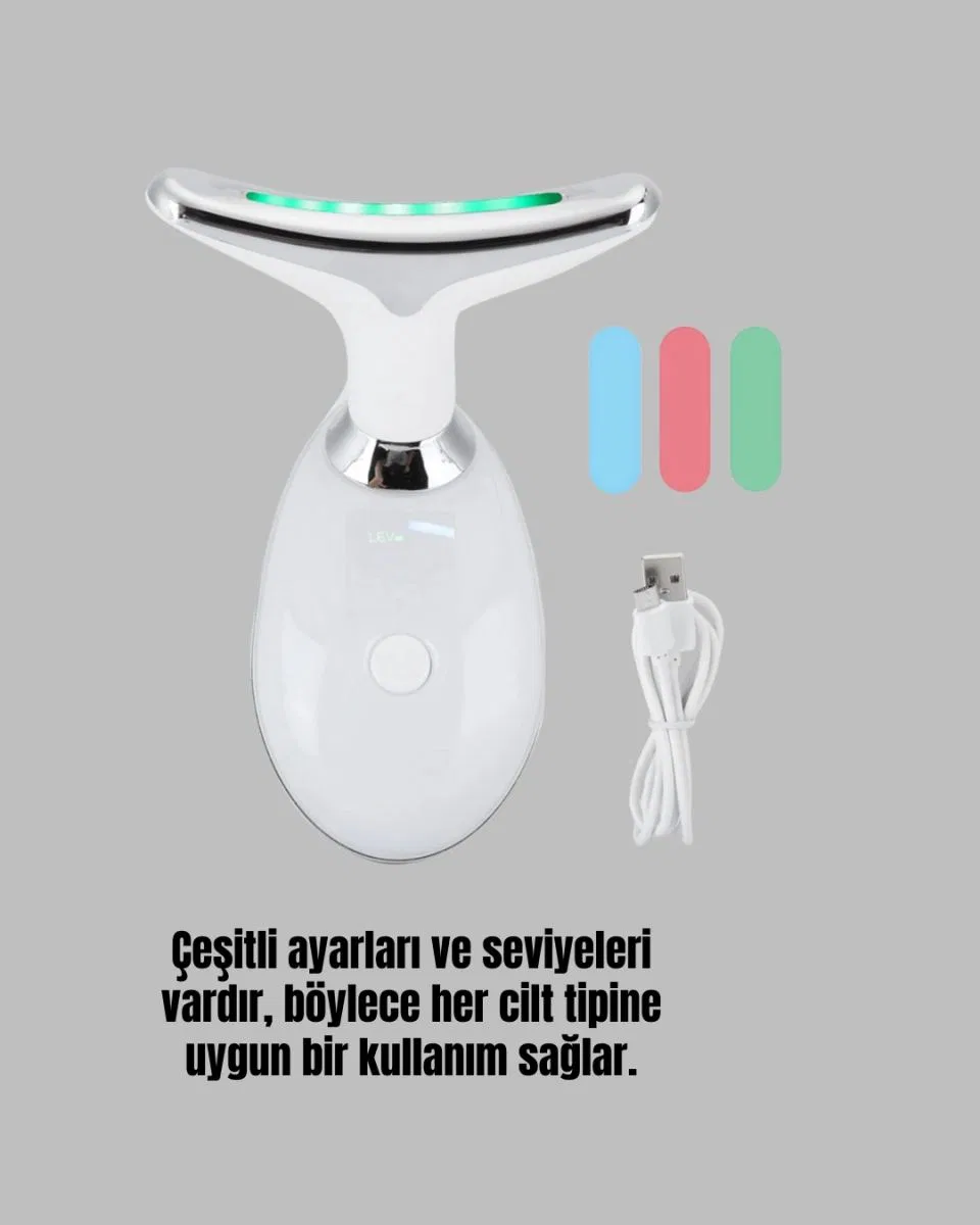 Kablosuz Şarjlı Yüz Masaj Cihazı | Cilt Yenileyici Ve Nem Dengeleyici görsel 5