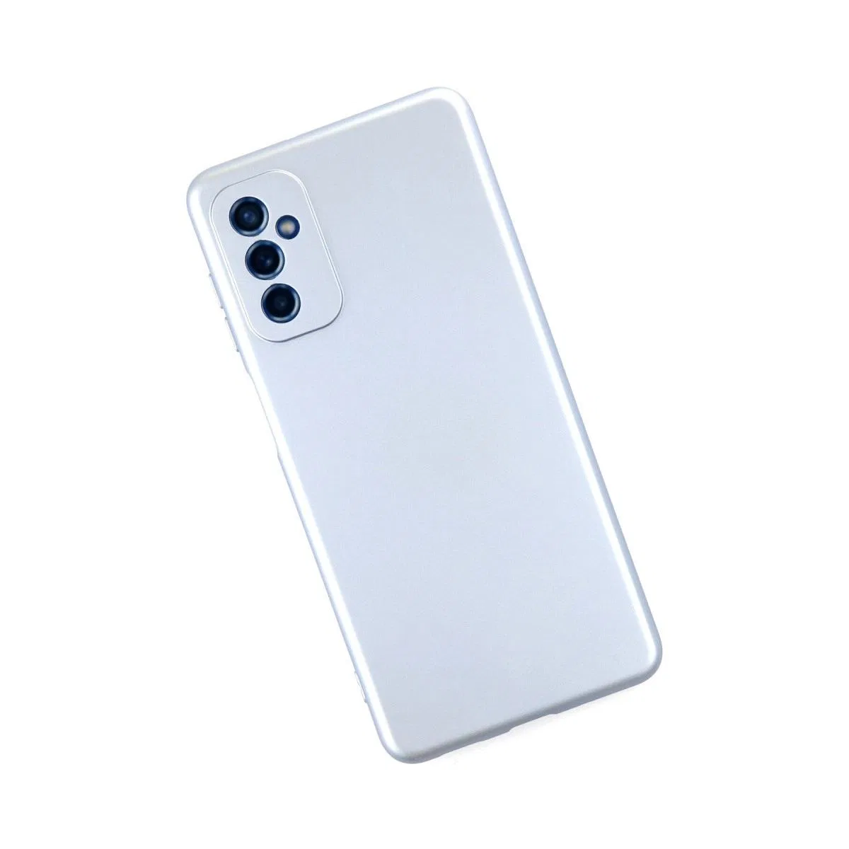 Samsung Galaxy M52 5g Kılıf Nano İçi Kadife Silikon - Sky Blue görsel 2
