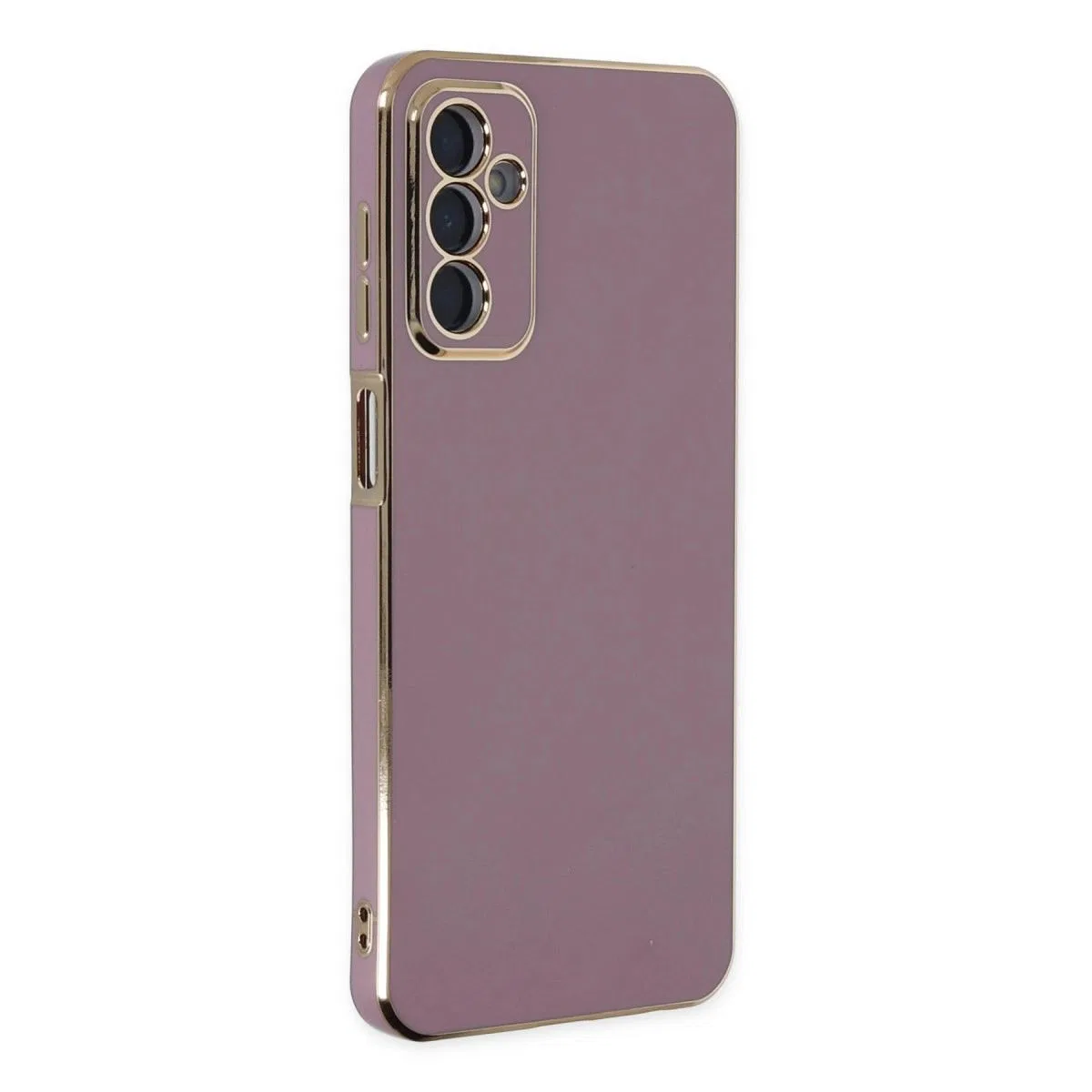Samsung Galaxy M23 Kılıf Volet Silikon - Mor görsel 2