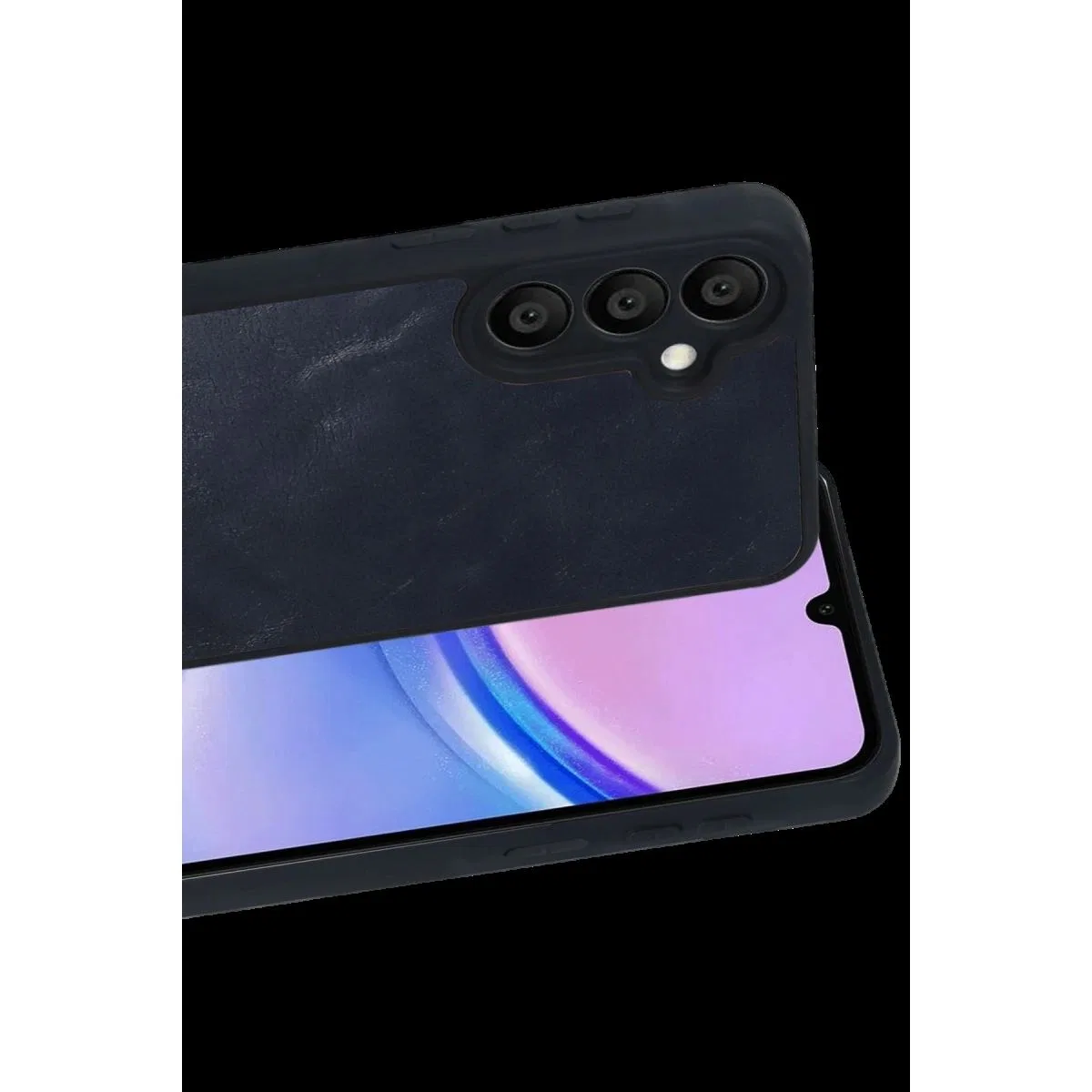 Samsung Galaxy A37 5g Aras Deri Kapak - Lacivert görsel 2