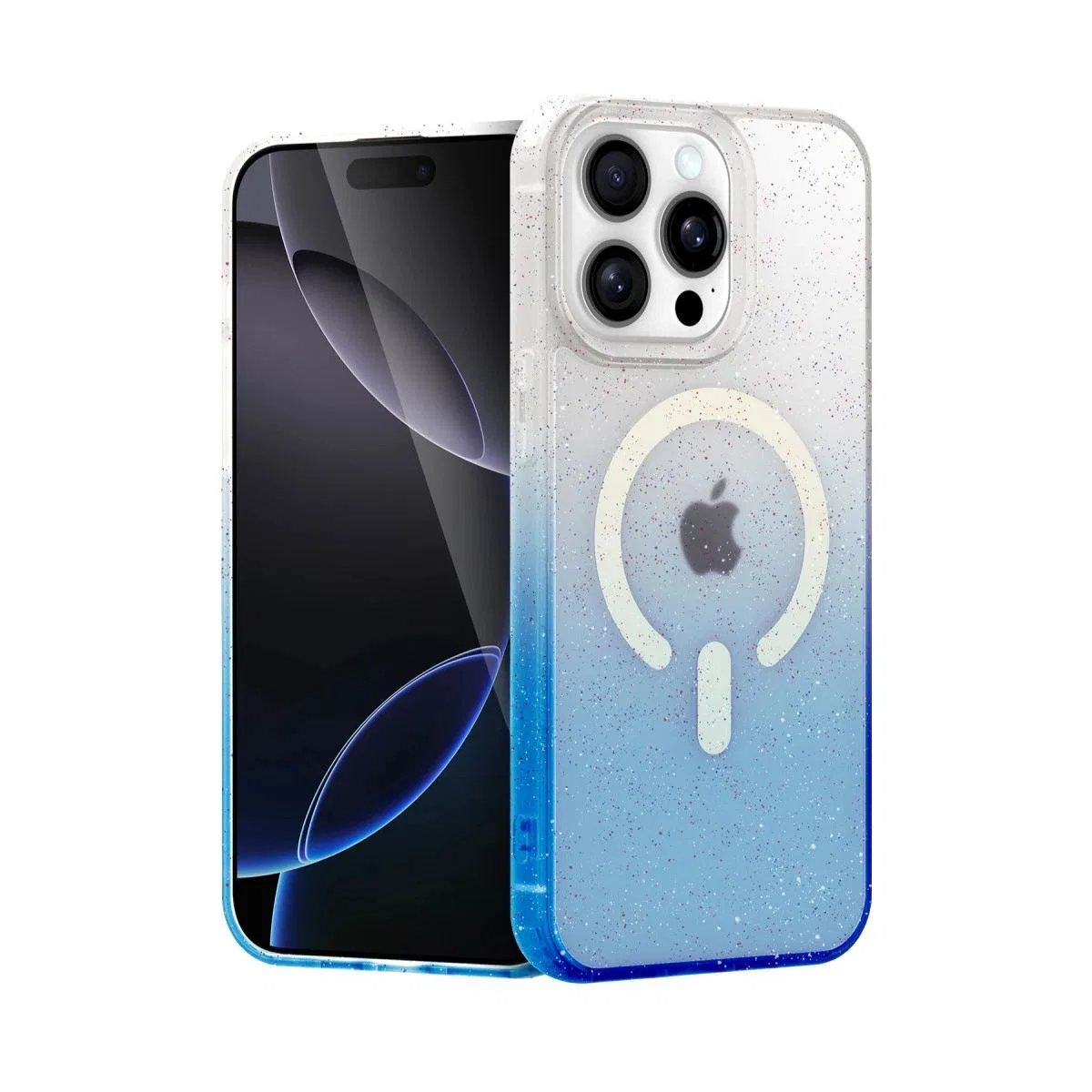 Apple İphone 15 Pro Max Pummel Shiny Magsafe Kapak - Mavi