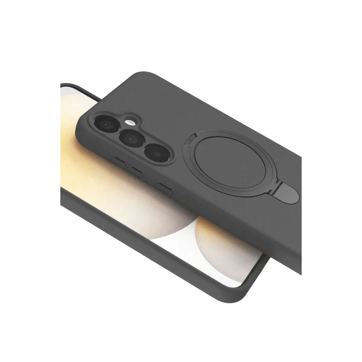 Samsung Galaxy A25 5g Regal Magsafe Standlı Kapak - Titan Gri görsel 4