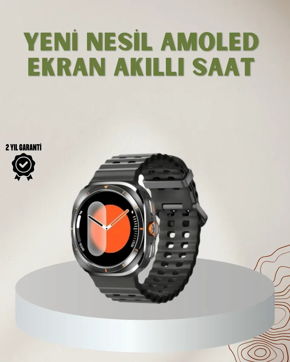 1. 62 İnç Akıllı Saat Arama Özellikli Sağlık ve Spor Takibi