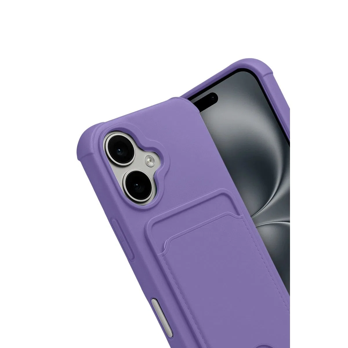 Apple İphone 17 Kelvin Kartvizitli Silikon - Lila görsel 3