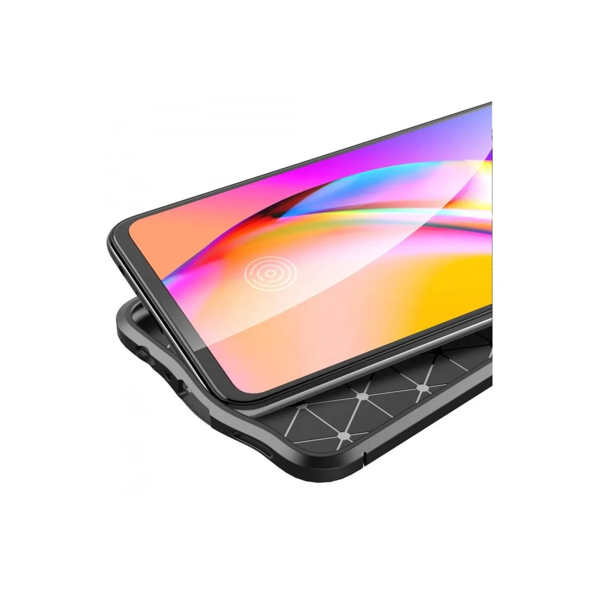 Oppo Reno 5 Lite Kılıf Auto Focus Kapak - Kırmızı görsel 3