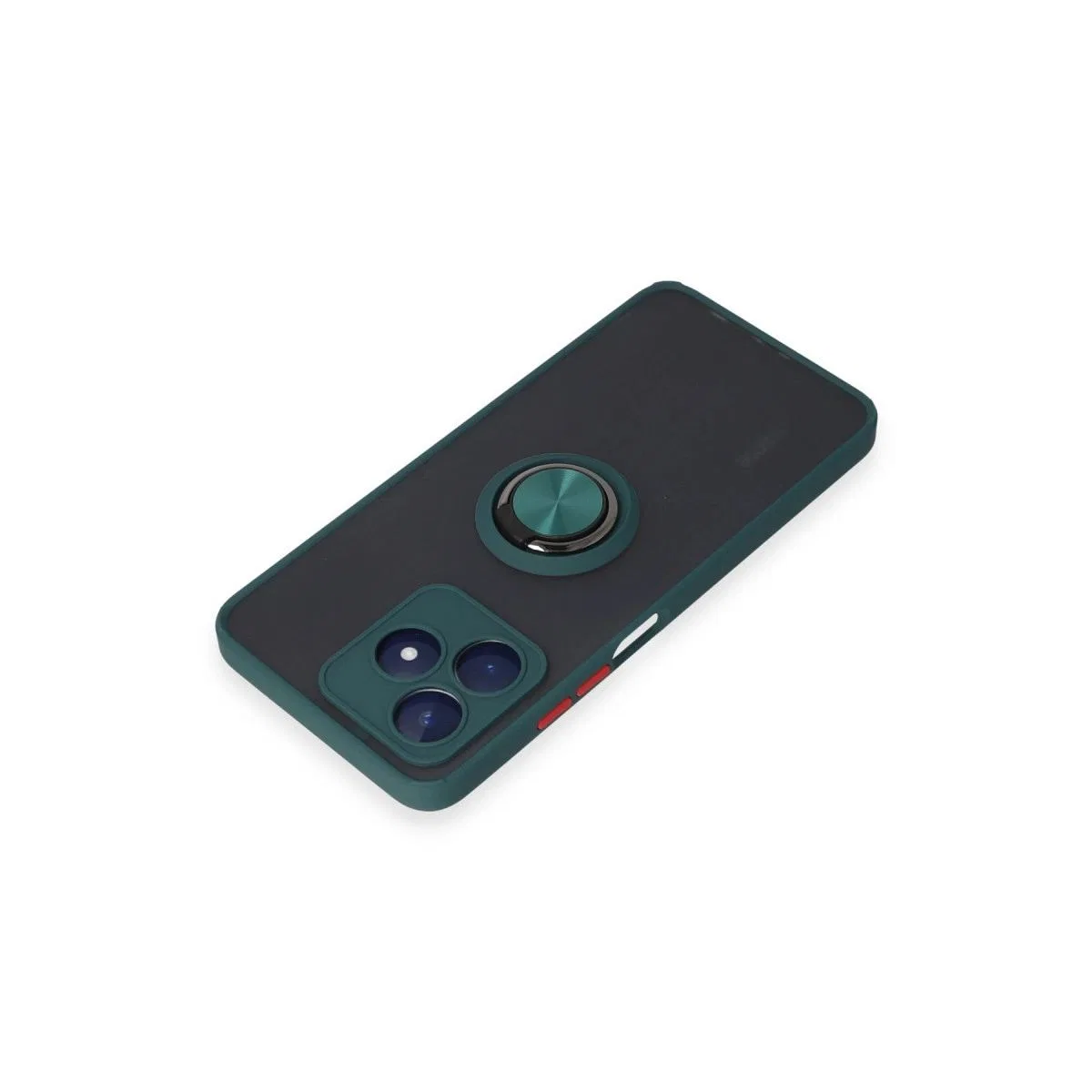 Realme C53 Kılıf Montreal Yüzüklü Silikon Kapak - Yeşil görsel 4