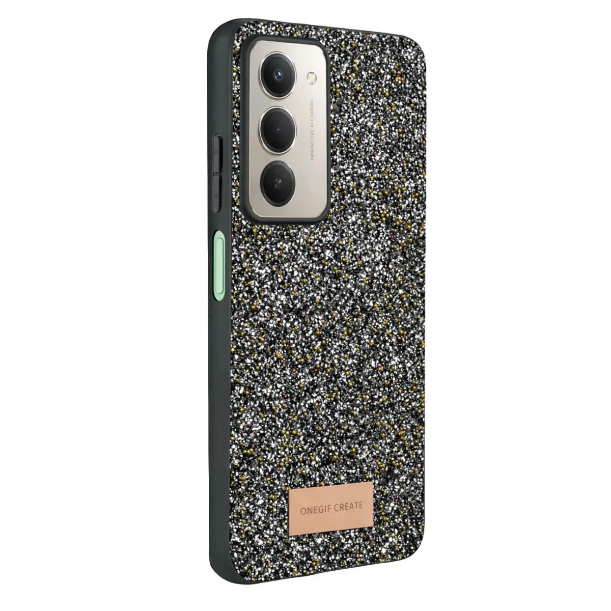 Onegif Xiaomi Redmi 15 4g Bright Simli Kapak - Gold görsel 3