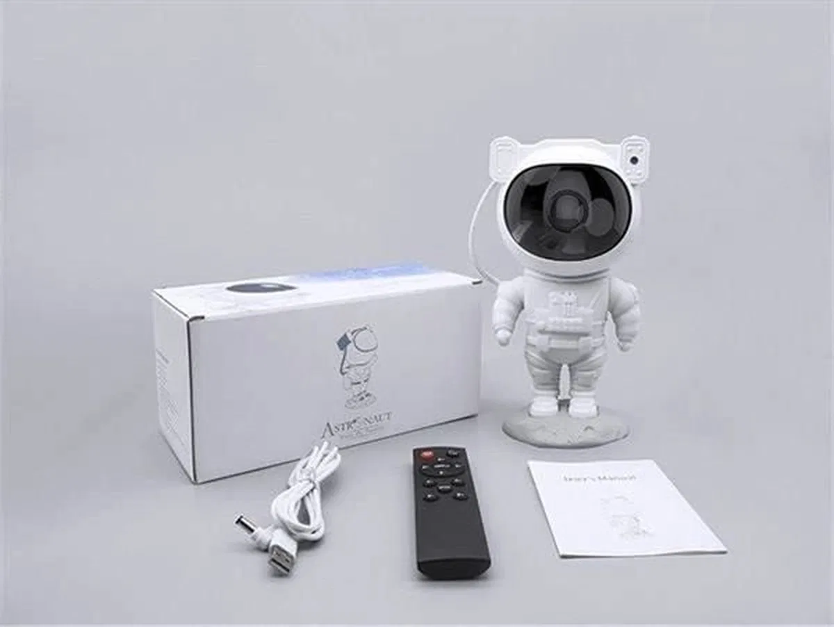 Çocuklara Özel Projeksiyon Astronot Lamba Speaker Sevimli