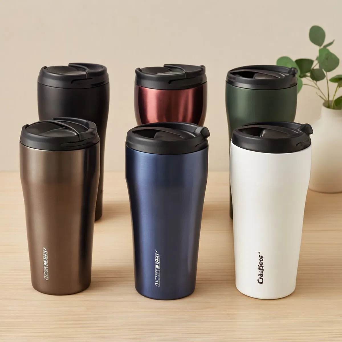 400 ml Termos Bardak Paslanmaz Çelik Sızdırmaz Kapak