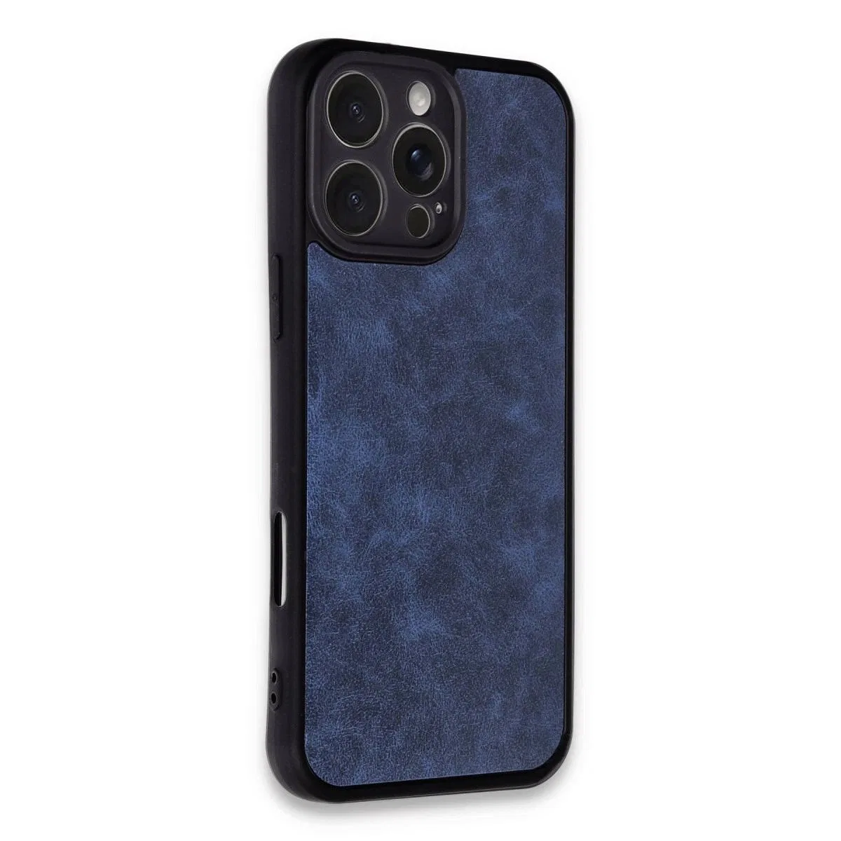Apple İphone 16 Pro Max Kılıf Aras Deri Kapak - Lacivert görsel 2