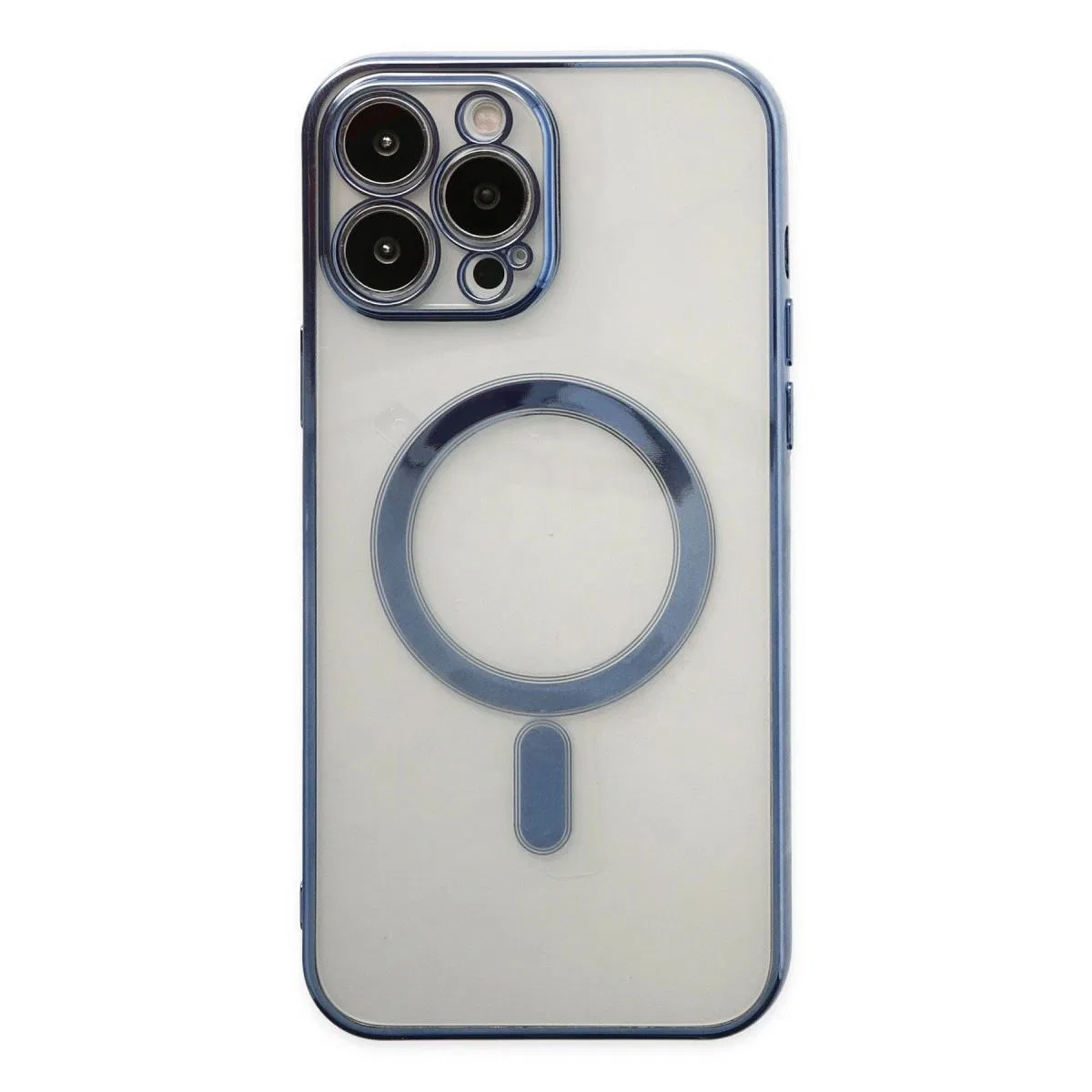 Apple İphone 14 Pro Kılıf Magneticsafe Lazer Silikon - Sierra Blue görsel 2