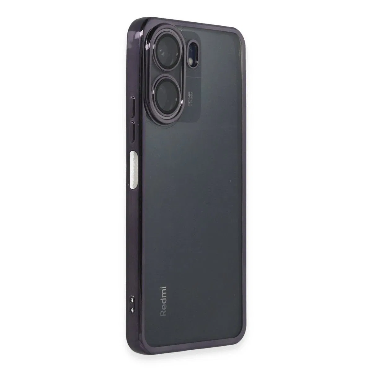 Xiaomi Redmi 13c Kılıf Razer Lensli Silikon - Mor görsel 2