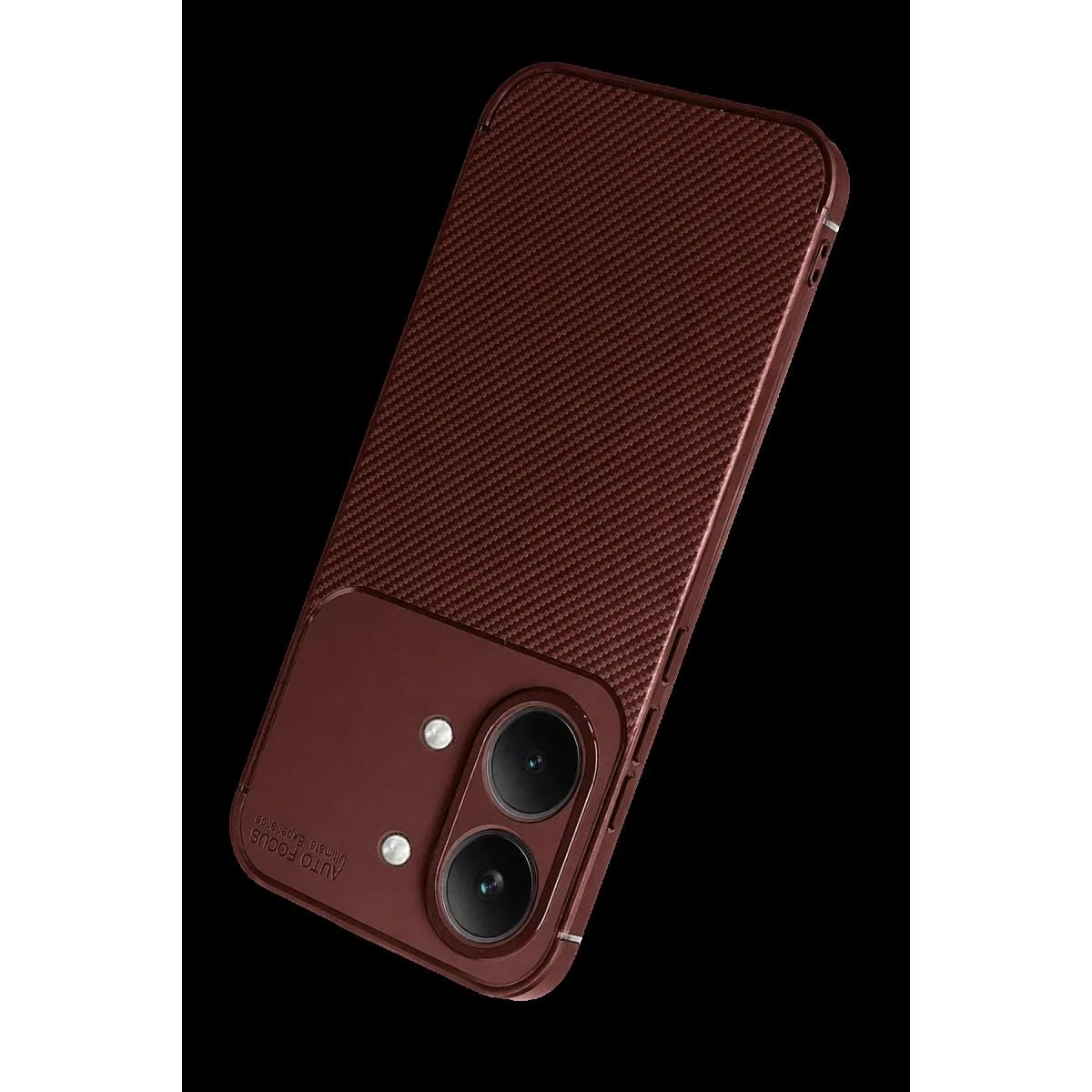 Xiaomi Poco X8 Pro Max Auto Focus Karbon Kapak - Bordo görsel 3