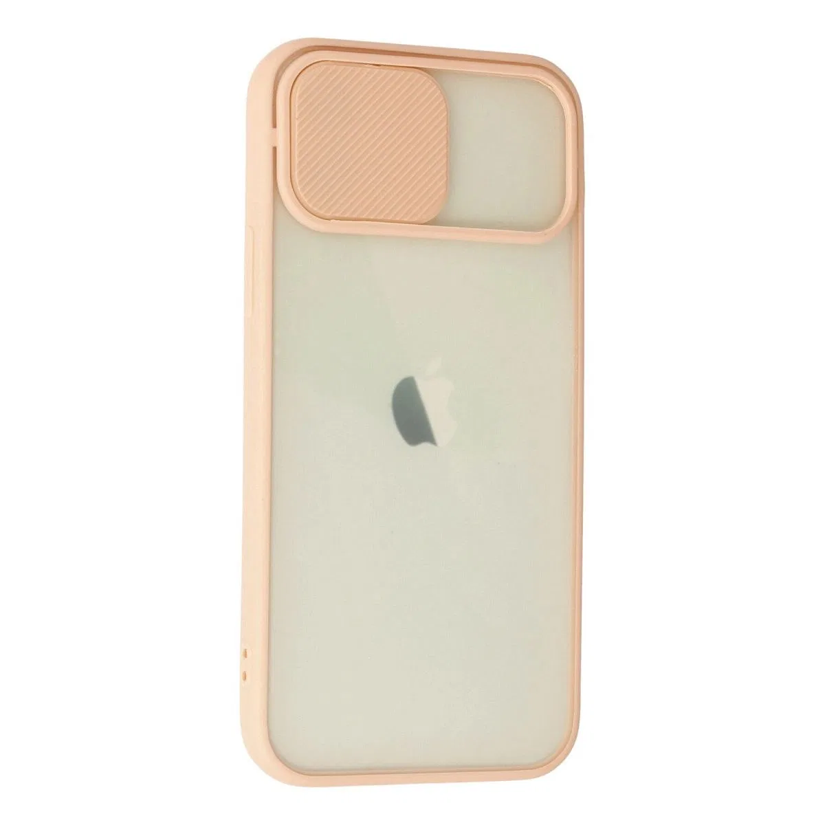 Apple İphone 12 Kılıf Palm Buzlu Kamera Sürgülü Silikon - Pembe görsel 2