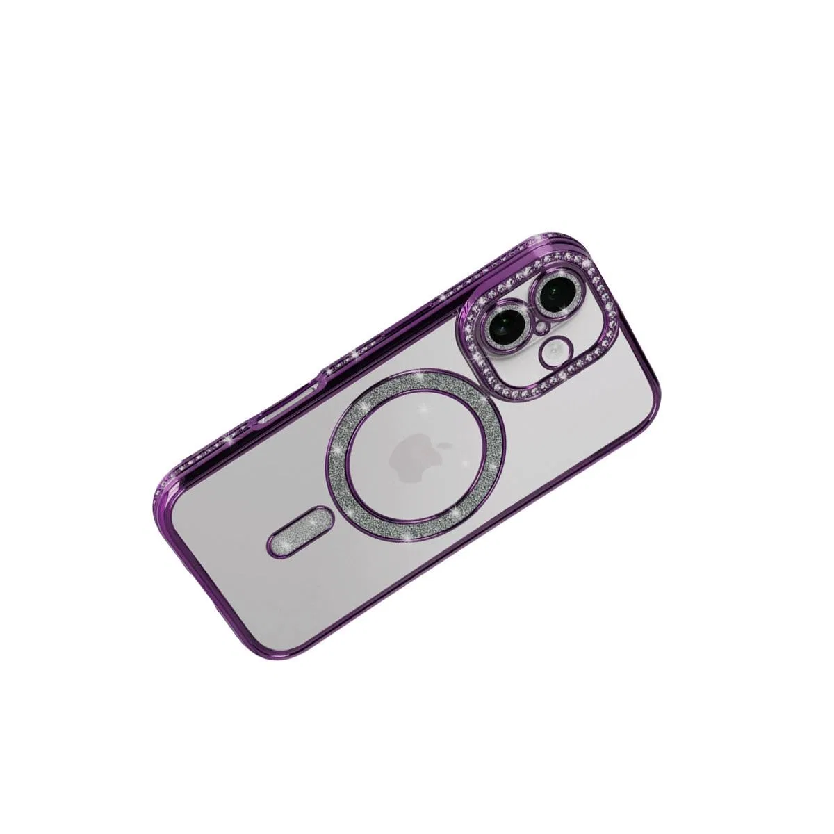 Apple İphone 17 Joke Simli Magneticsafe Kılıf - Derin Mor görsel 4