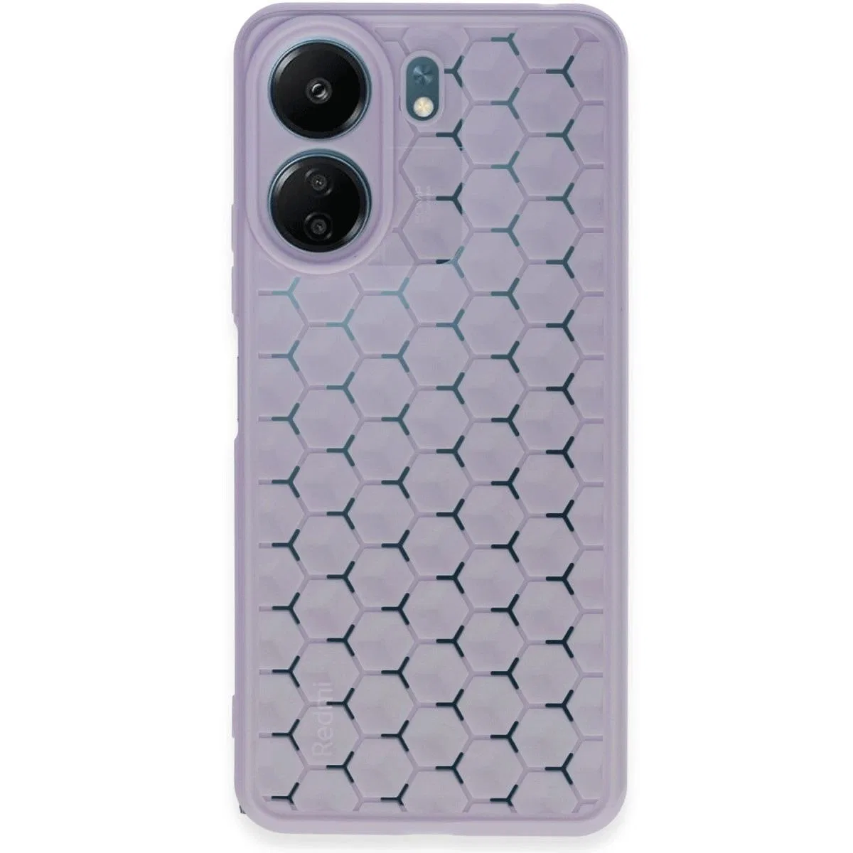 Xiaomi Redmi 13c Kılıf Petek Silikon Kapak - Lila