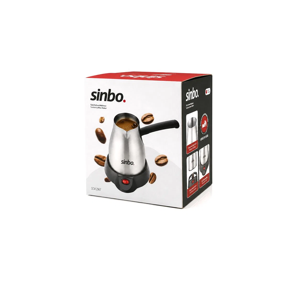 Elektrikli Çelik Cezve 400ml (5 Fincan) 700W 360° Kablosuz görsel 4