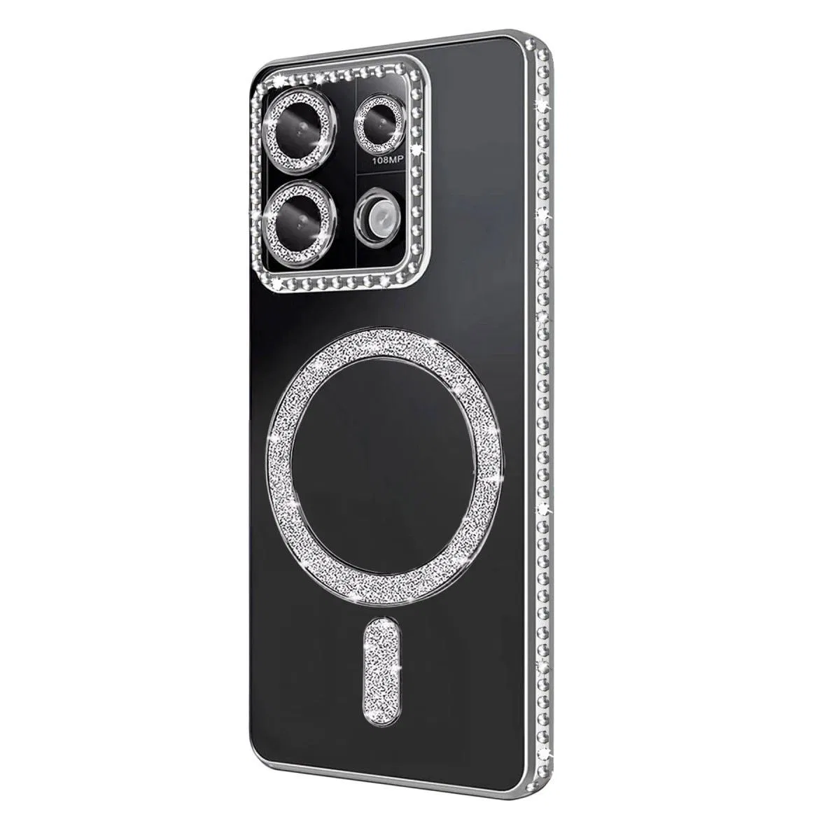 Xiaomi Redmi 13c Joke Simli Magneticsafe Kılıf - Gümüş görsel 3