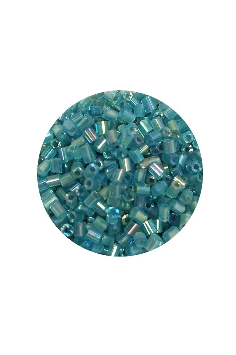 Kesme Cam Boncuk 2mm - 20 Gram - Şeffaf Çam Yeşili -BNC332 görsel 2