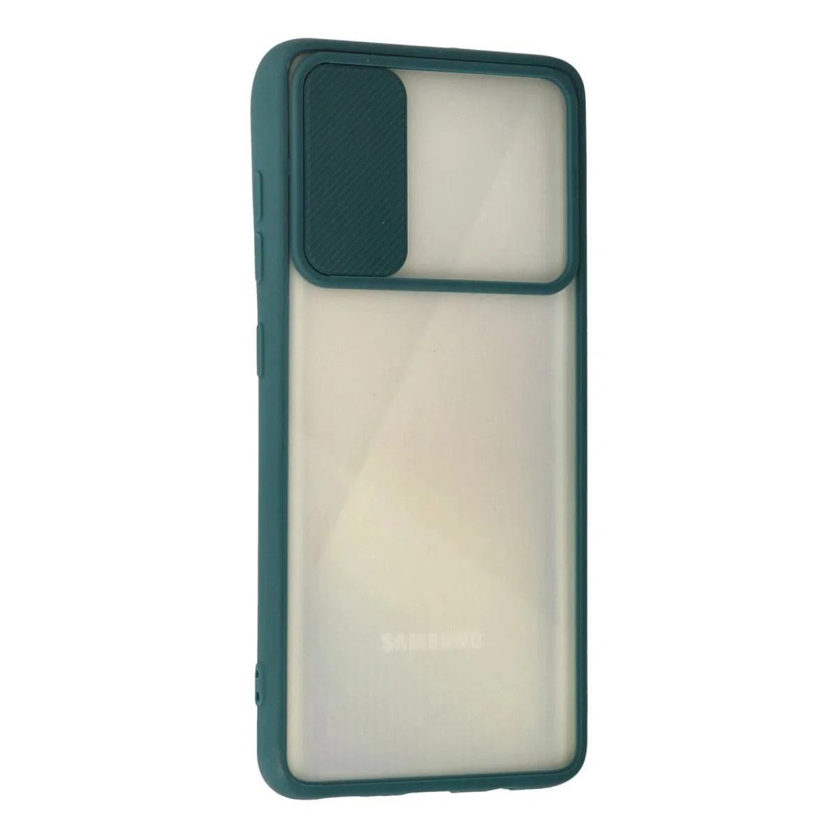 Samsung Galaxy A71 Kılıf Palm Buzlu Kamera Sürgülü Silikon - Yeşil görsel 3