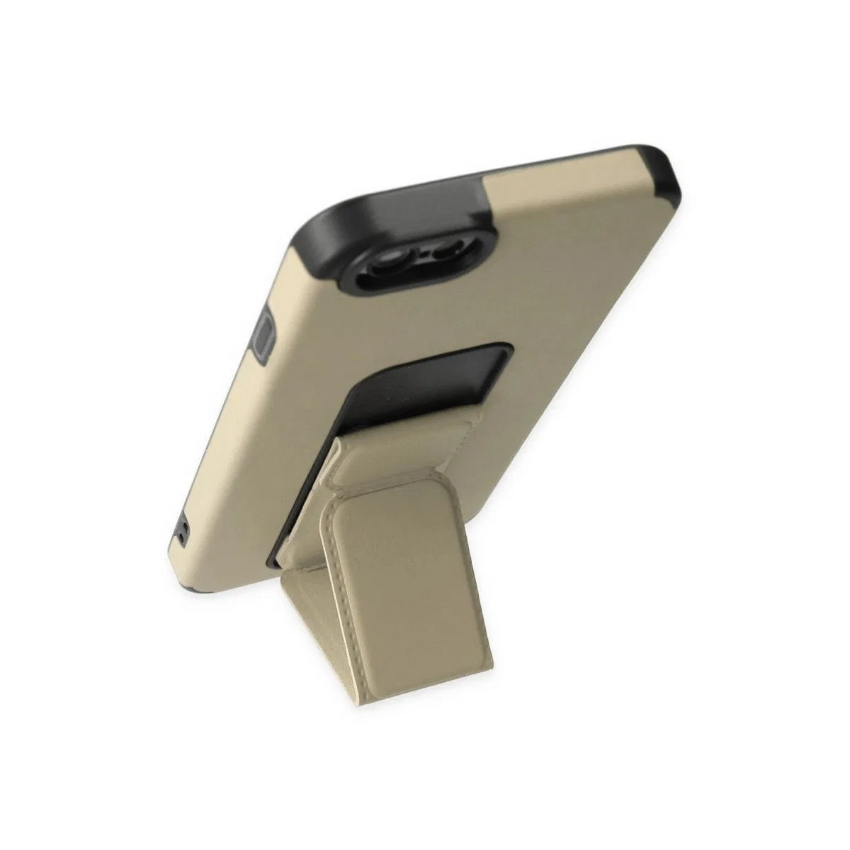Apple İphone 6 Kılıf Mega Standlı Silikon - Gold görsel 3