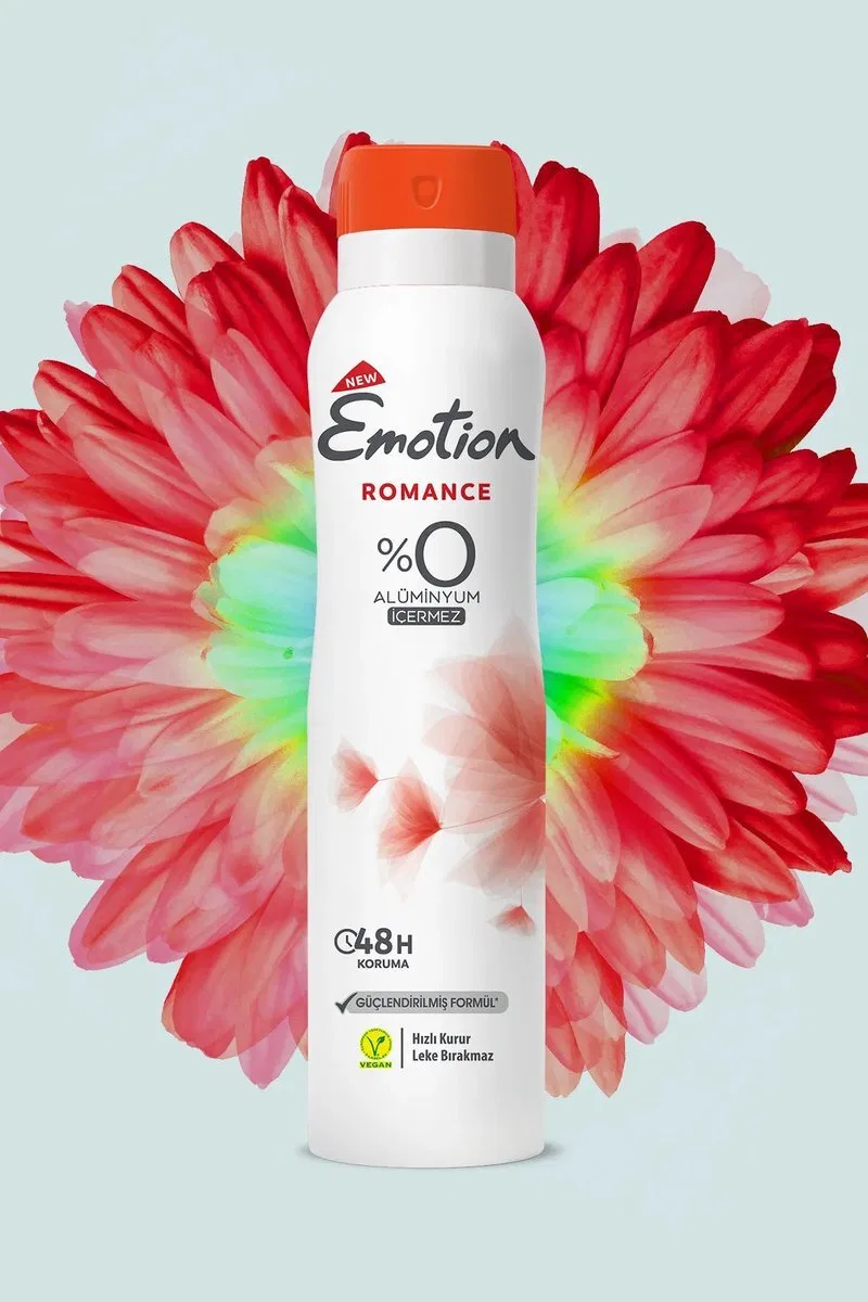 Emotion Romance Kadın Vegan Deodorant 150 Ml Hızlı Kurur, Leke Bırakmaz görsel 4