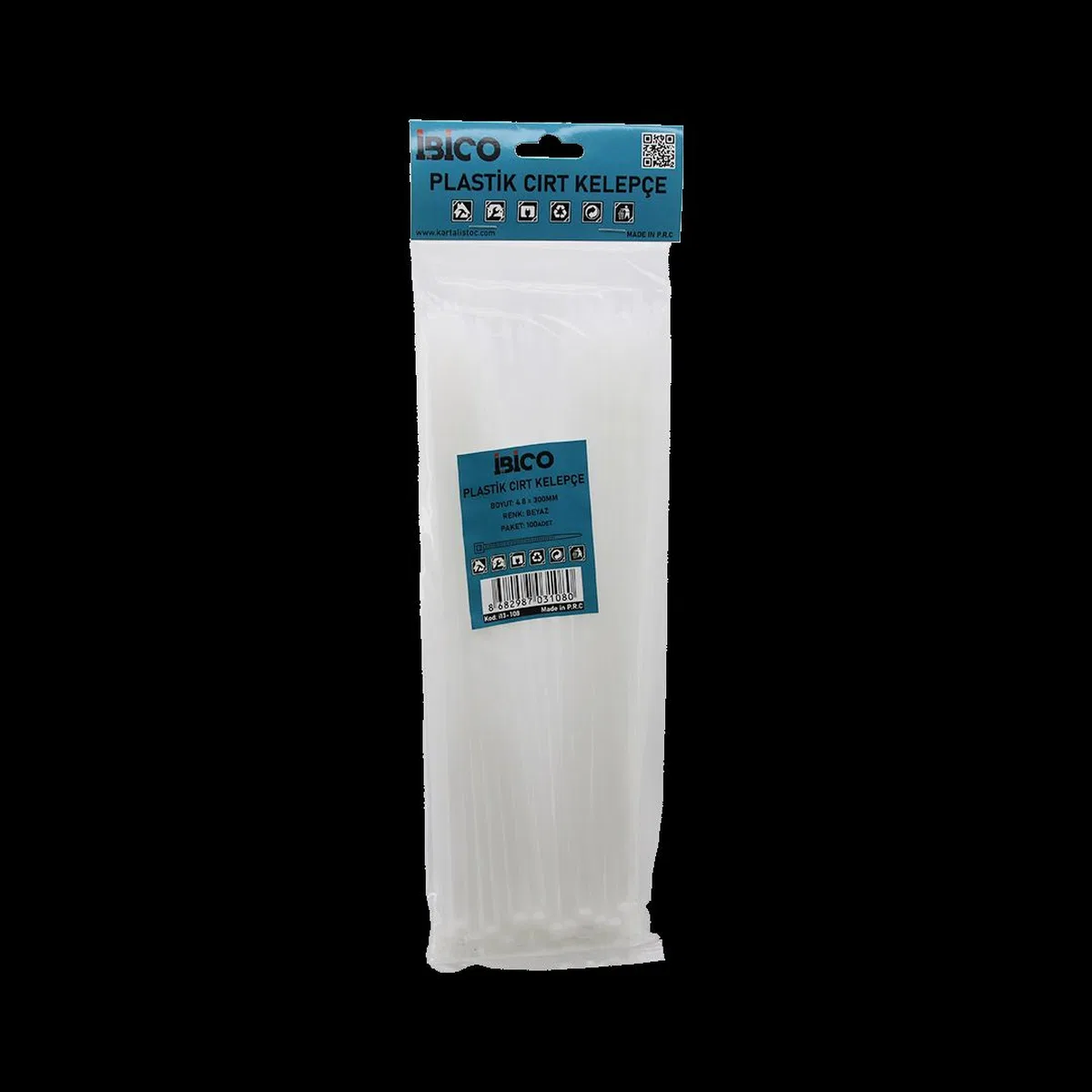 Cırt Kablo Bağı 4. 8x300mm Plastik
