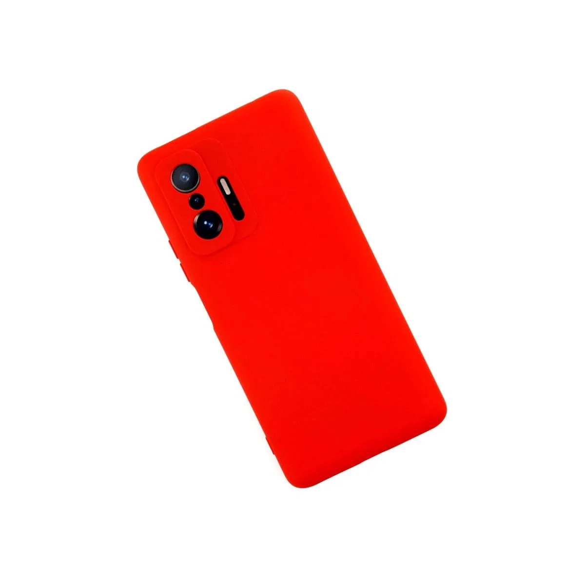 Xiaomi Mi 11t Pro Kılıf Nano İçi Kadife Silikon - Kırmızı görsel 2