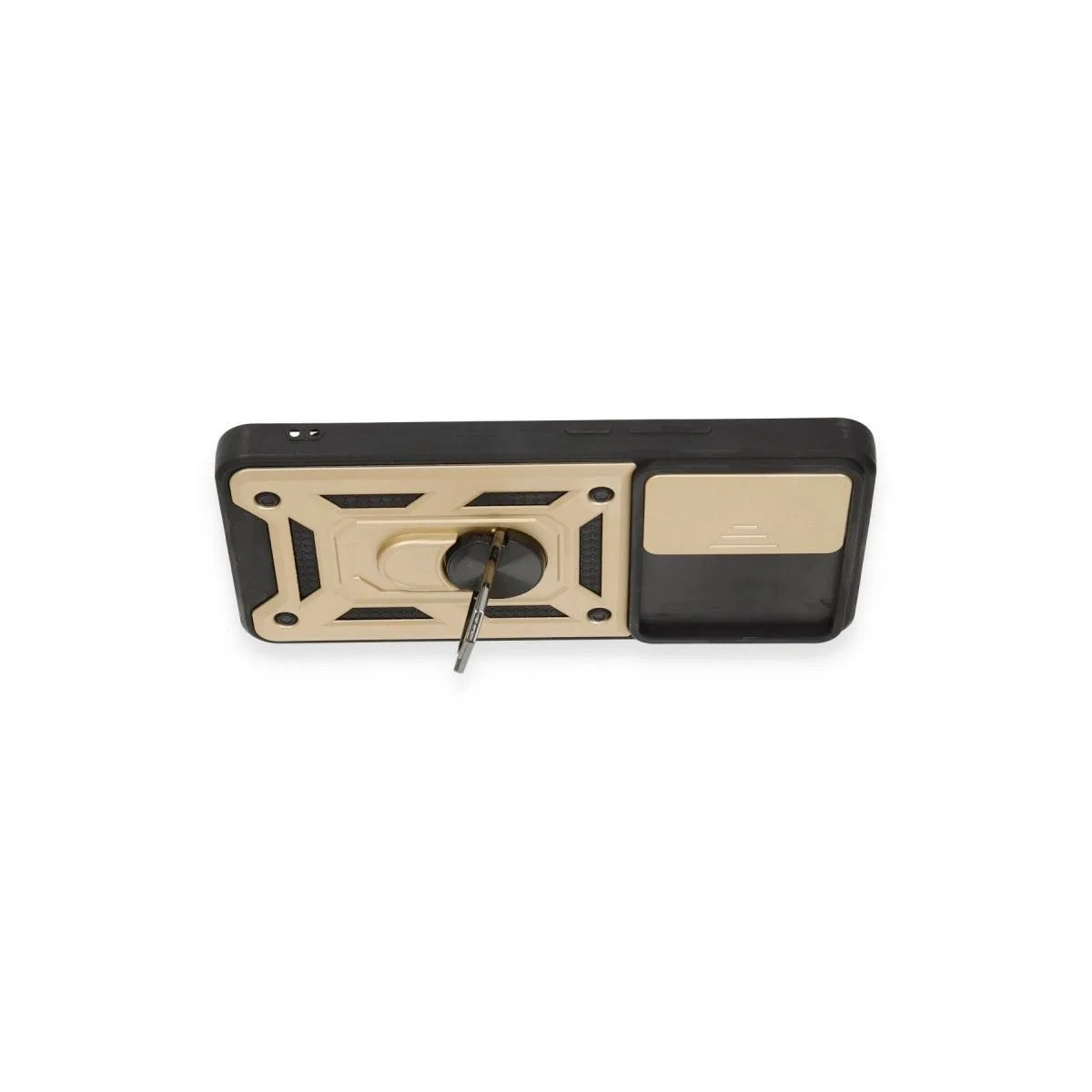 Xiaomi Mi 12t Pro Kılıf Pars Lens Yüzüklü Silikon - Gold görsel 3