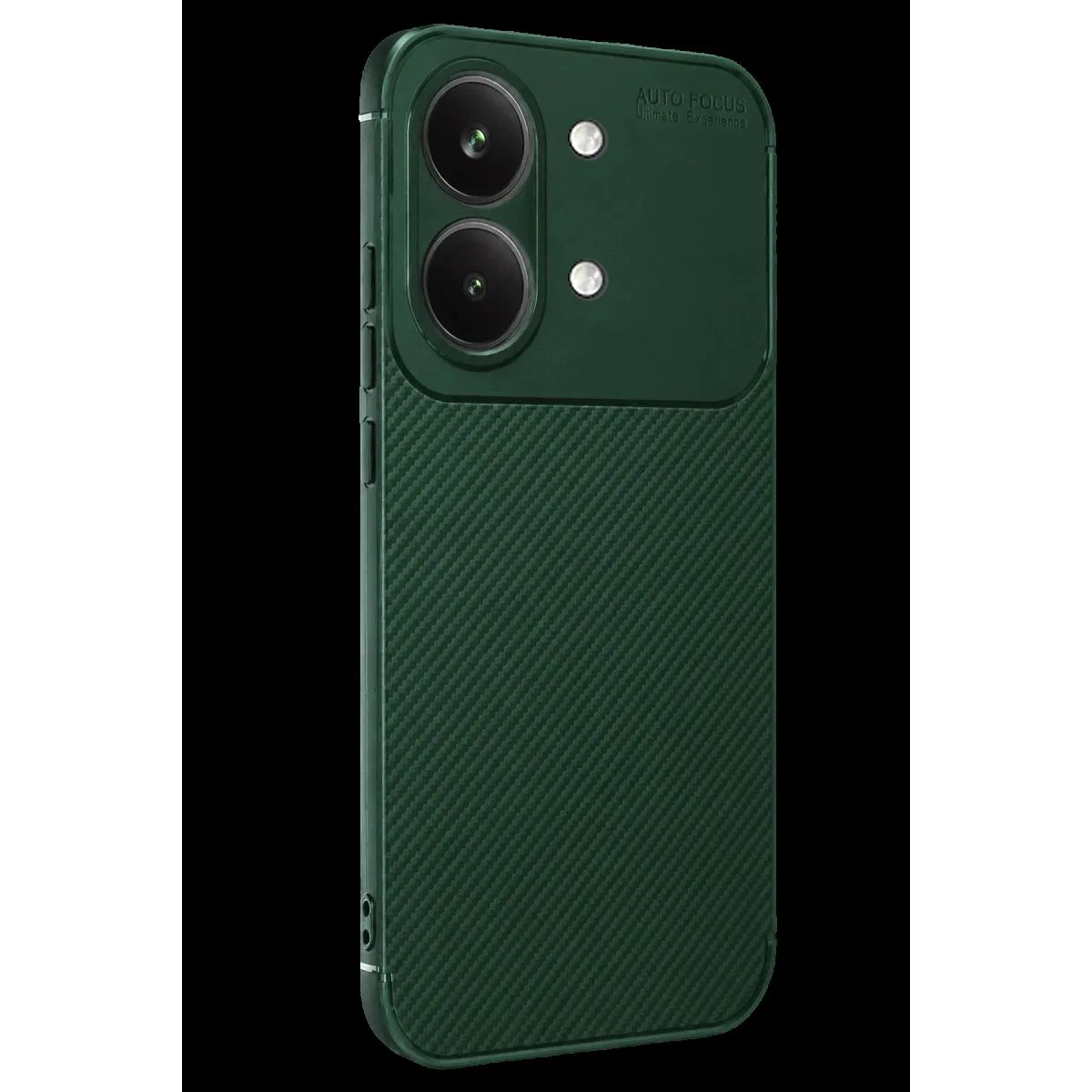 Xiaomi Poco X8 Pro Max Auto Focus Karbon Kapak - Koyu Yeşil