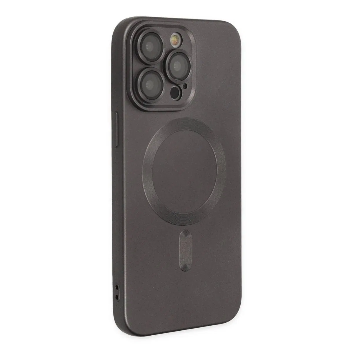 Apple İphone 13 Pro Kılıf Moshi Lens Magneticsafe Silikon - Füme görsel 2