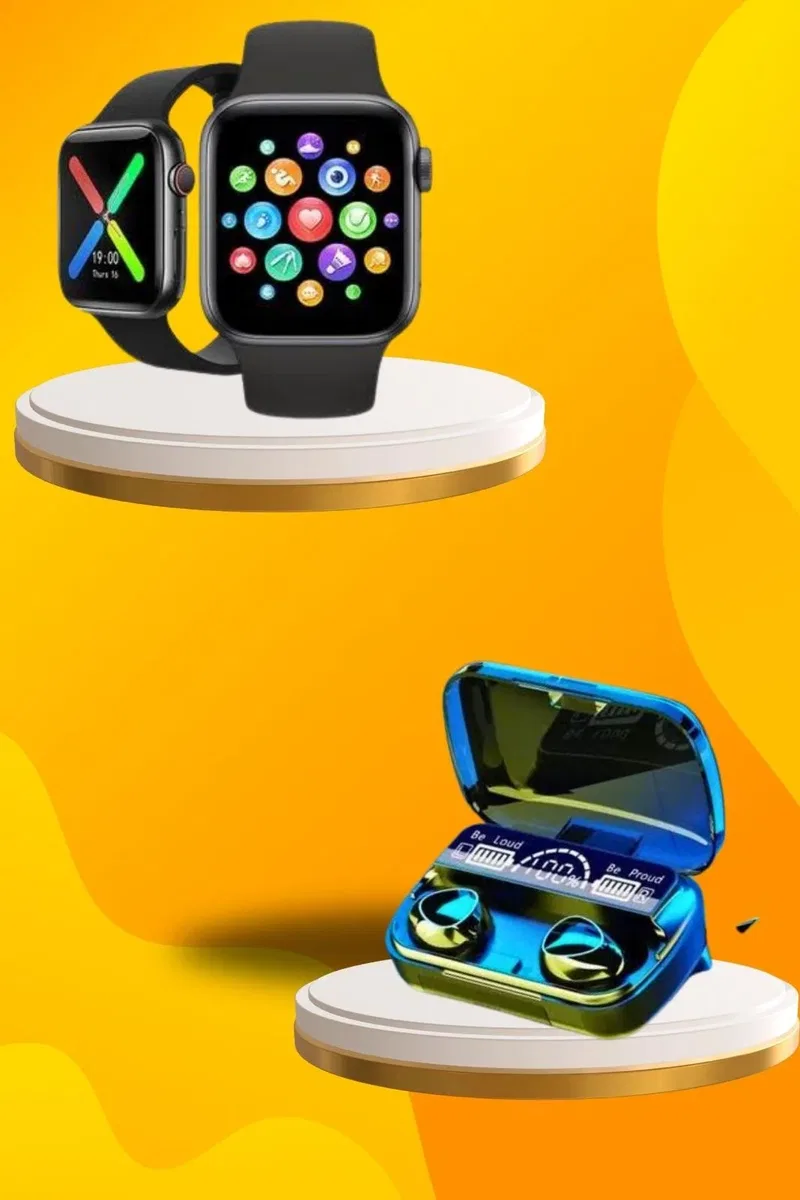 Kaliteli Akıllı Saat ve Kaliteli Bluetooth Kulaklık ANC Özelliği Uzun Pil Ömrü görsel 3