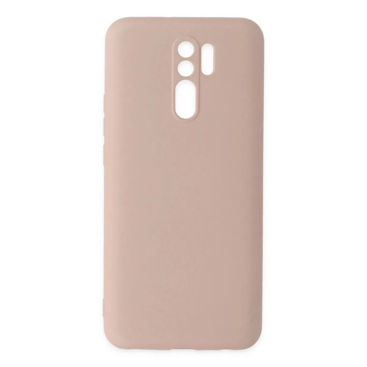 Xiaomi Redmi 9 Kılıf Nano İçi Kadife Silikon - Pudra