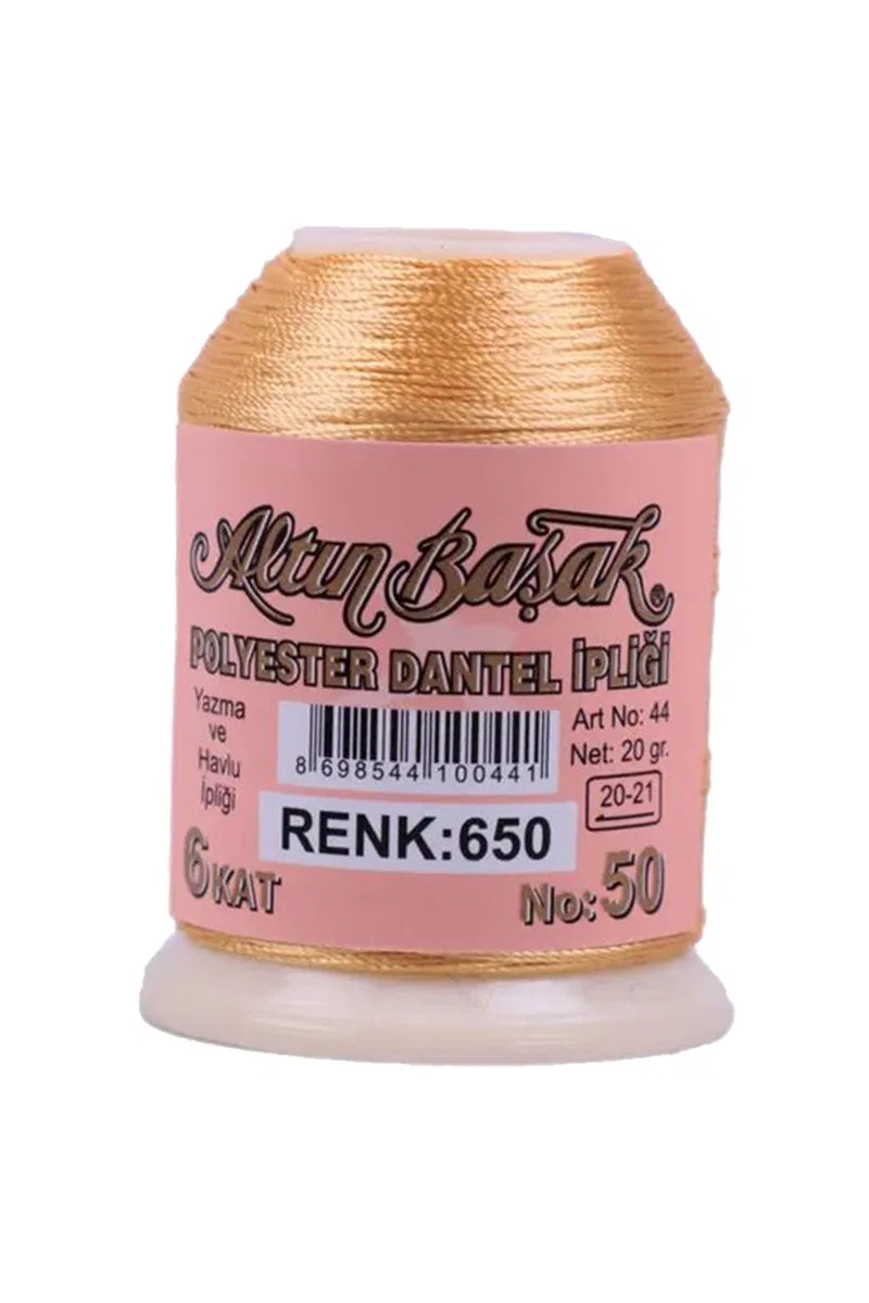 3 Adet Altınbaşak Oya ve Dantel İpi 20 gr - Royaleks - No: 650 - 025 - 292 görsel 3