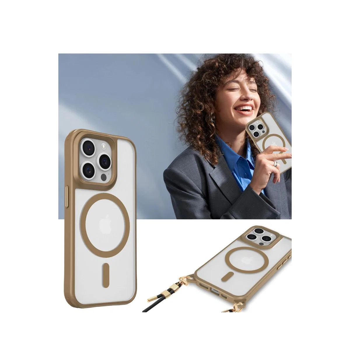Apple İphone 16 Pro Max Kılıf Enka Magsafe Silikon Kılıf - Siyah görsel 4