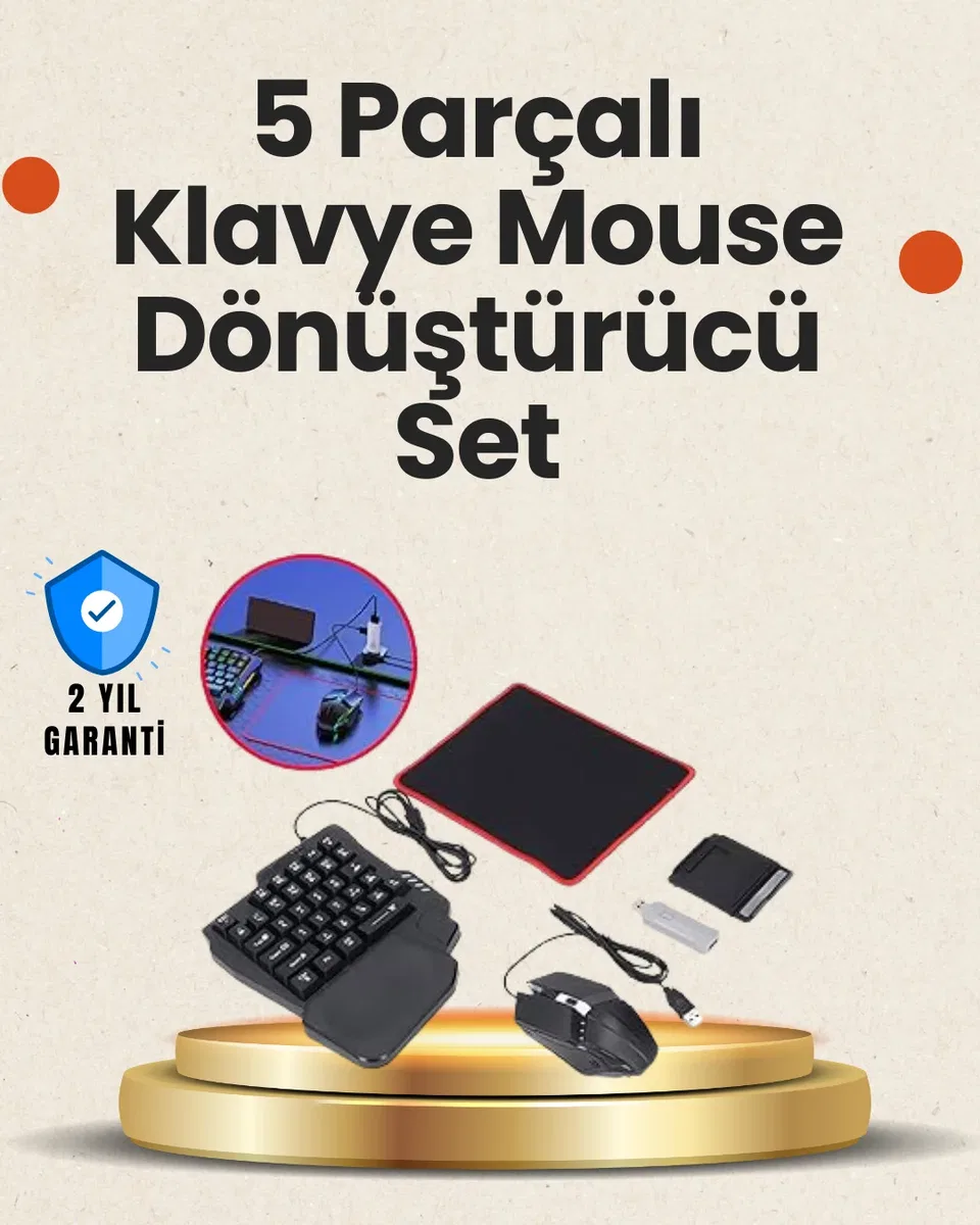 Bluetooth 5. 3 Mobil Oyun Klavye Mouse Seti | FPS ve Battle Royale İçin