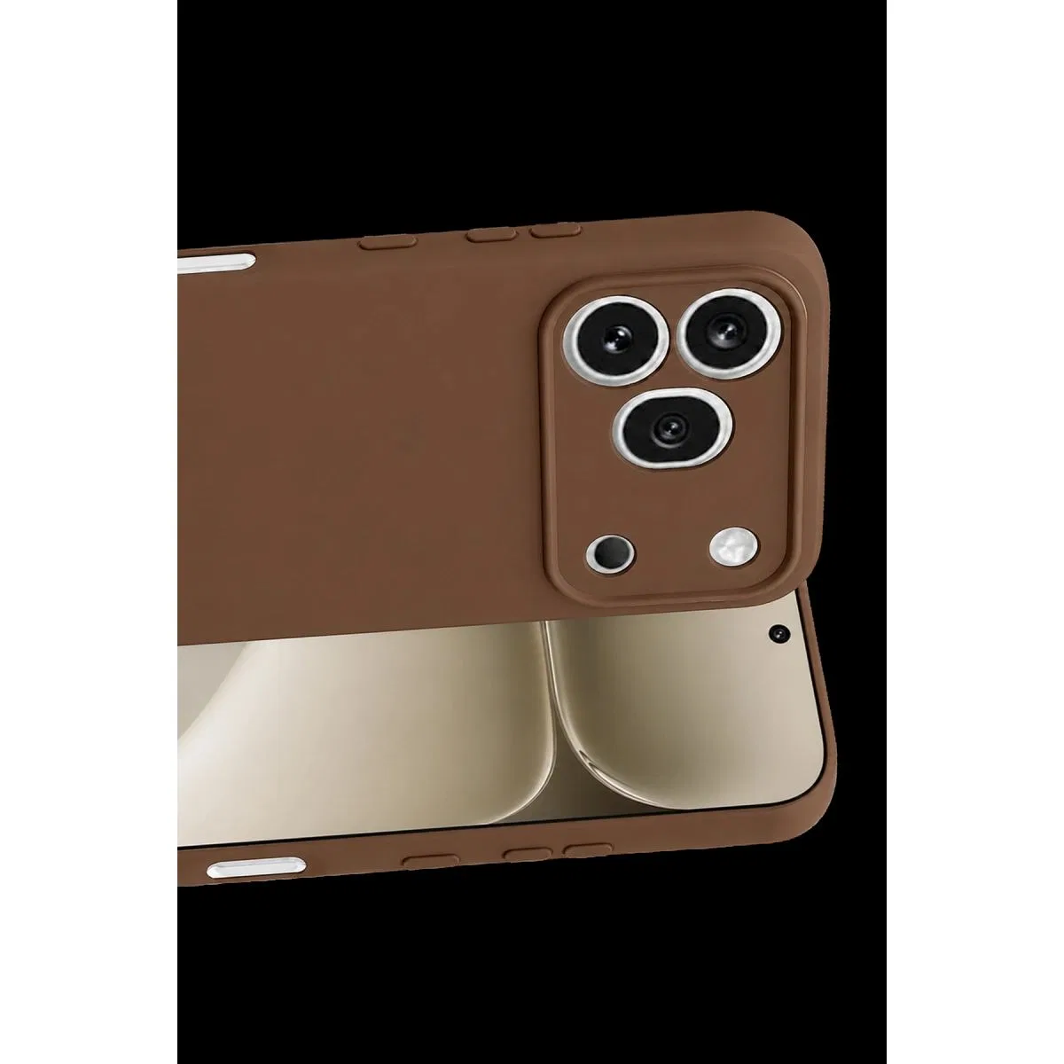 Newface Huawei Honor 600 Pro First Silikon - Kahverengi görsel 2