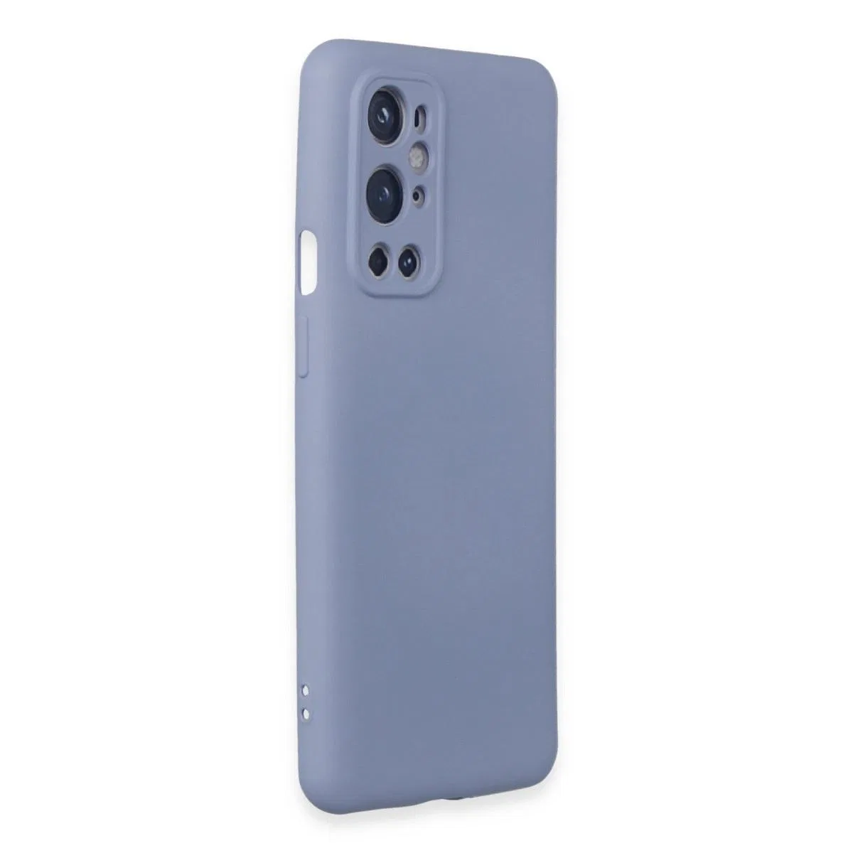 One Plus 9 Pro Kılıf Nano İçi Kadife Silikon - Mor görsel 2