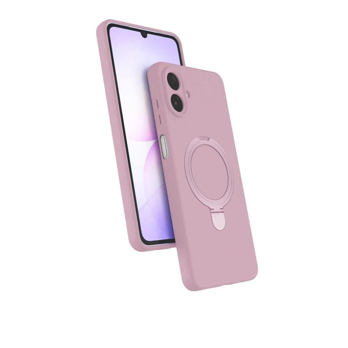 Samsung Galaxy A07 4g Regal Magsafe Standlı Kapak - Açık Pembe