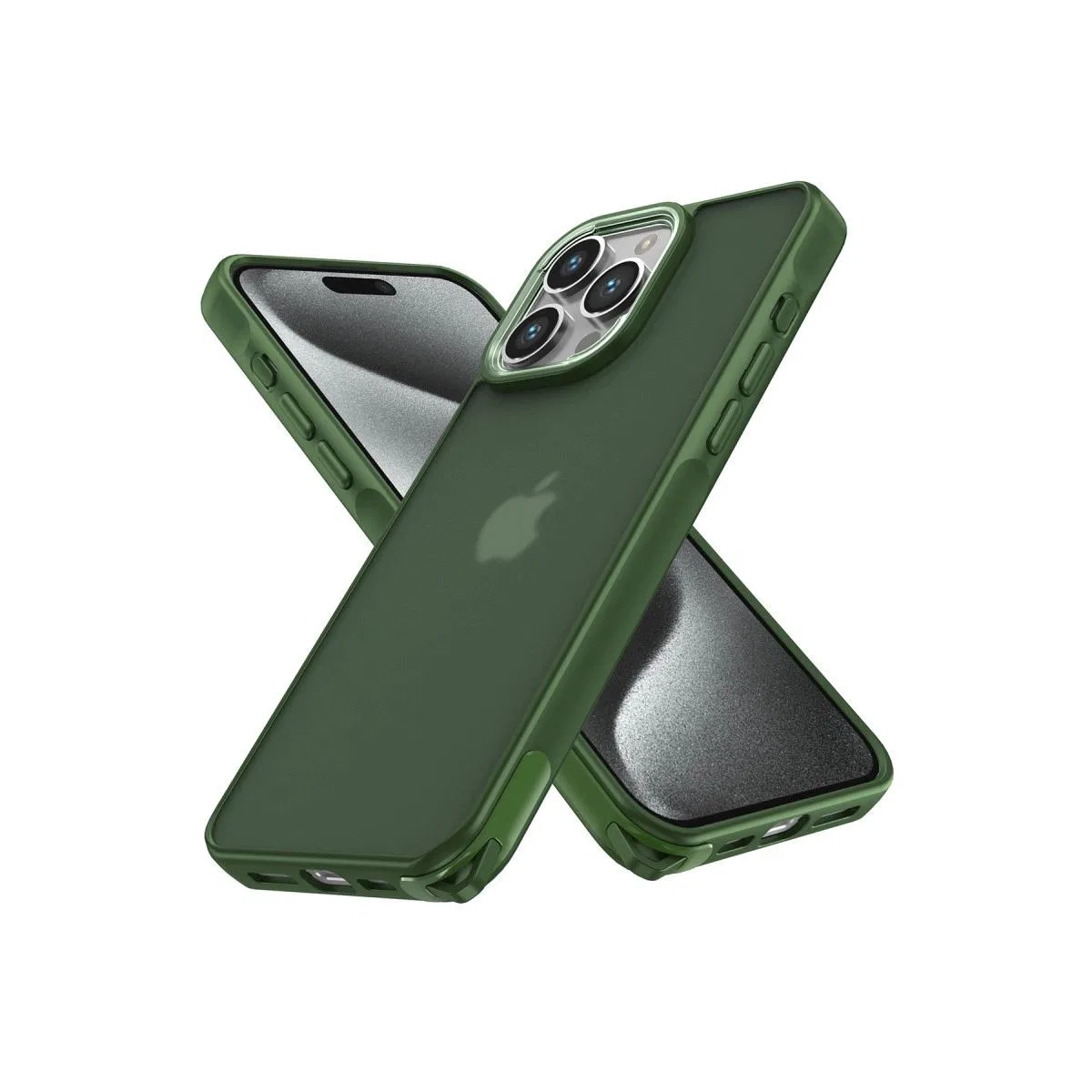 Apple İphone 15 Pro Max Kılıf Elegant Kapak - Yeşil
