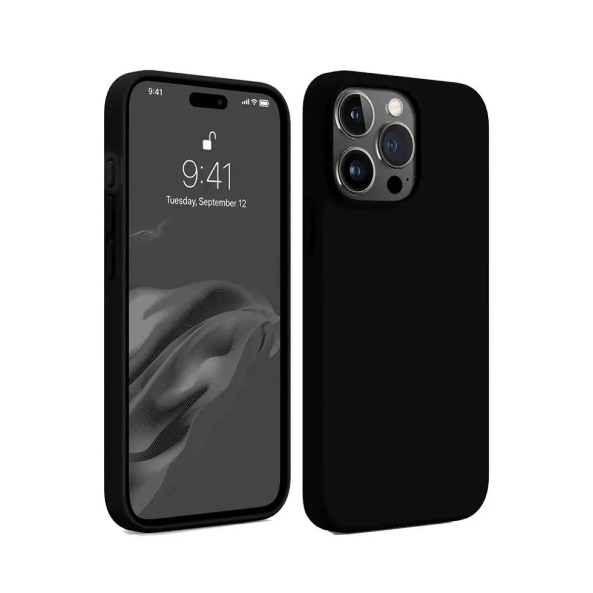 Apple İphone 15 Pro Max Kılıf First Silikon - Siyah