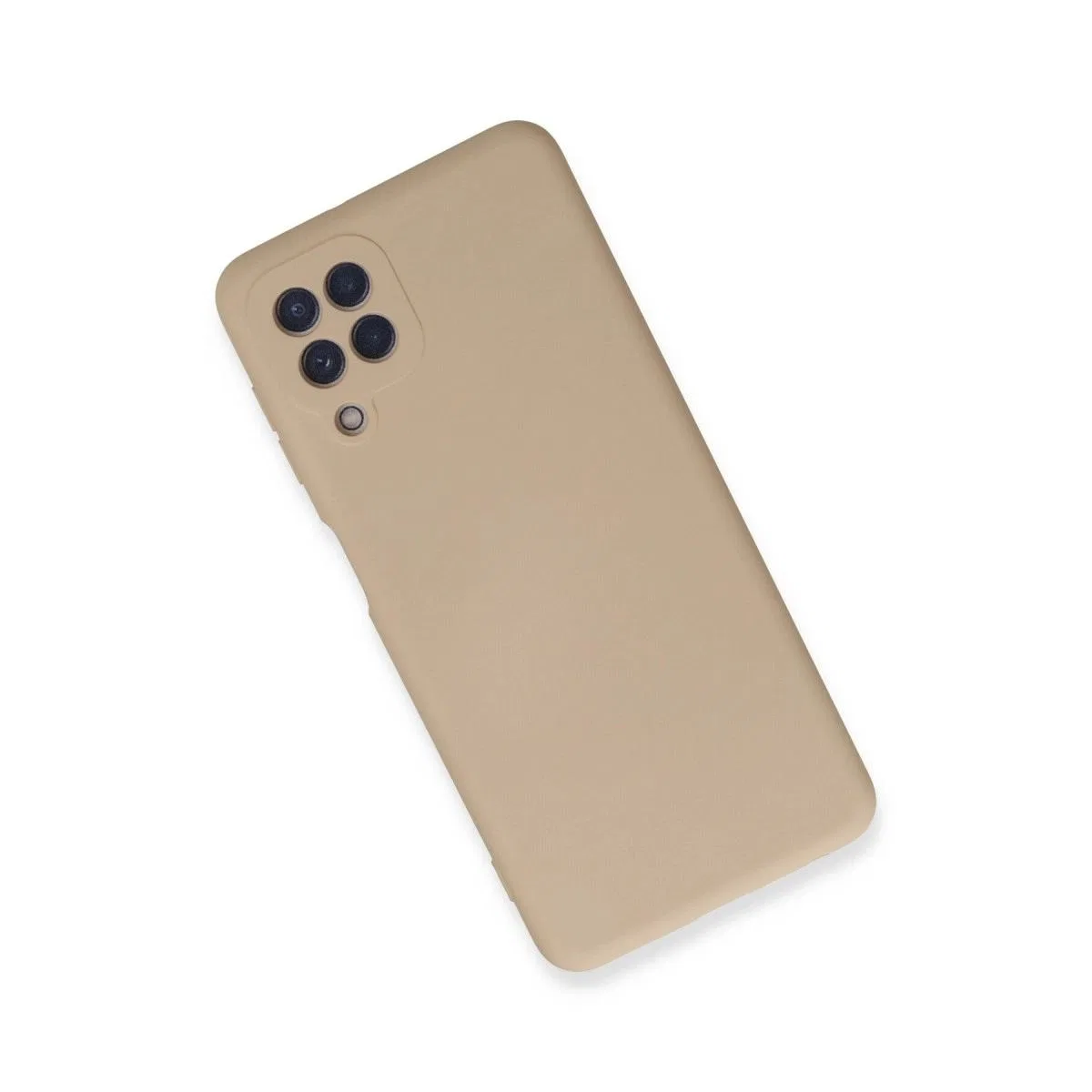 Samsung Galaxy A22 Kılıf Nano İçi Kadife Silikon - Pudra görsel 3