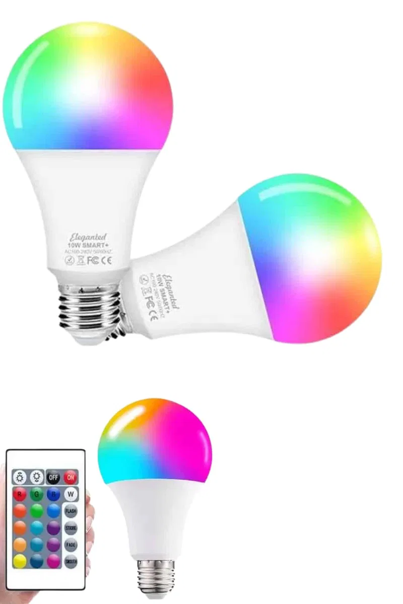 Ayarlanabilir Parlaklık RGB Led Ampul Beyaz Lamba Ve Renkli Ampul görsel 2